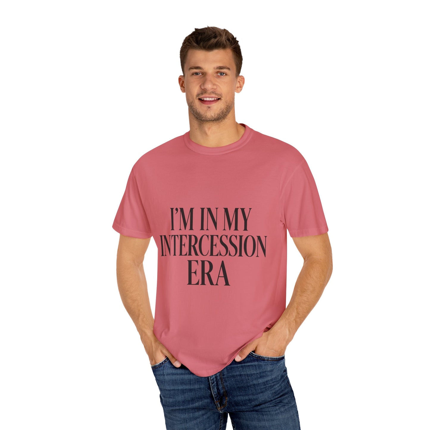 "I'm in My Intercession Era" Unisex T-Shirt – Black Lettering Faith Tee for Prayer Warriors