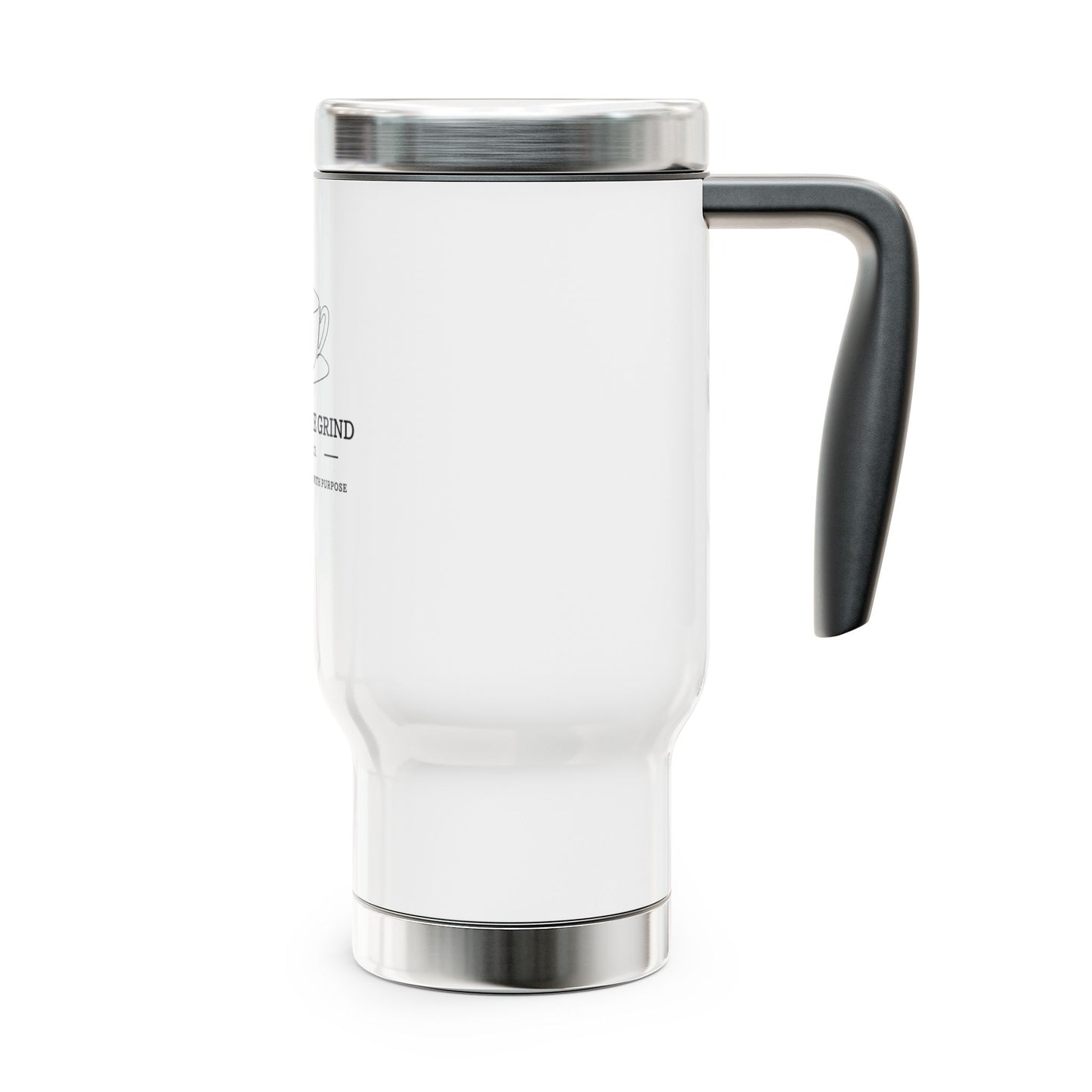 Insulated Stainless Steel "Grace in the Grind" Travel Mug with Handle – Perfect for Commuting & Coffee Lovers