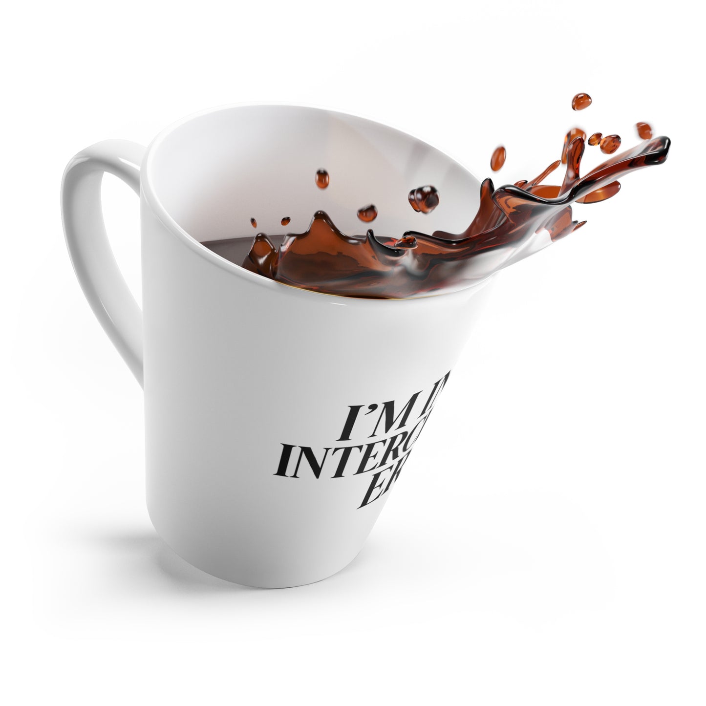 "I'm in My Intercession Era" Latte Mug – Black Lettering Christian Mug for Prayer Warriors & Coffee Lovers