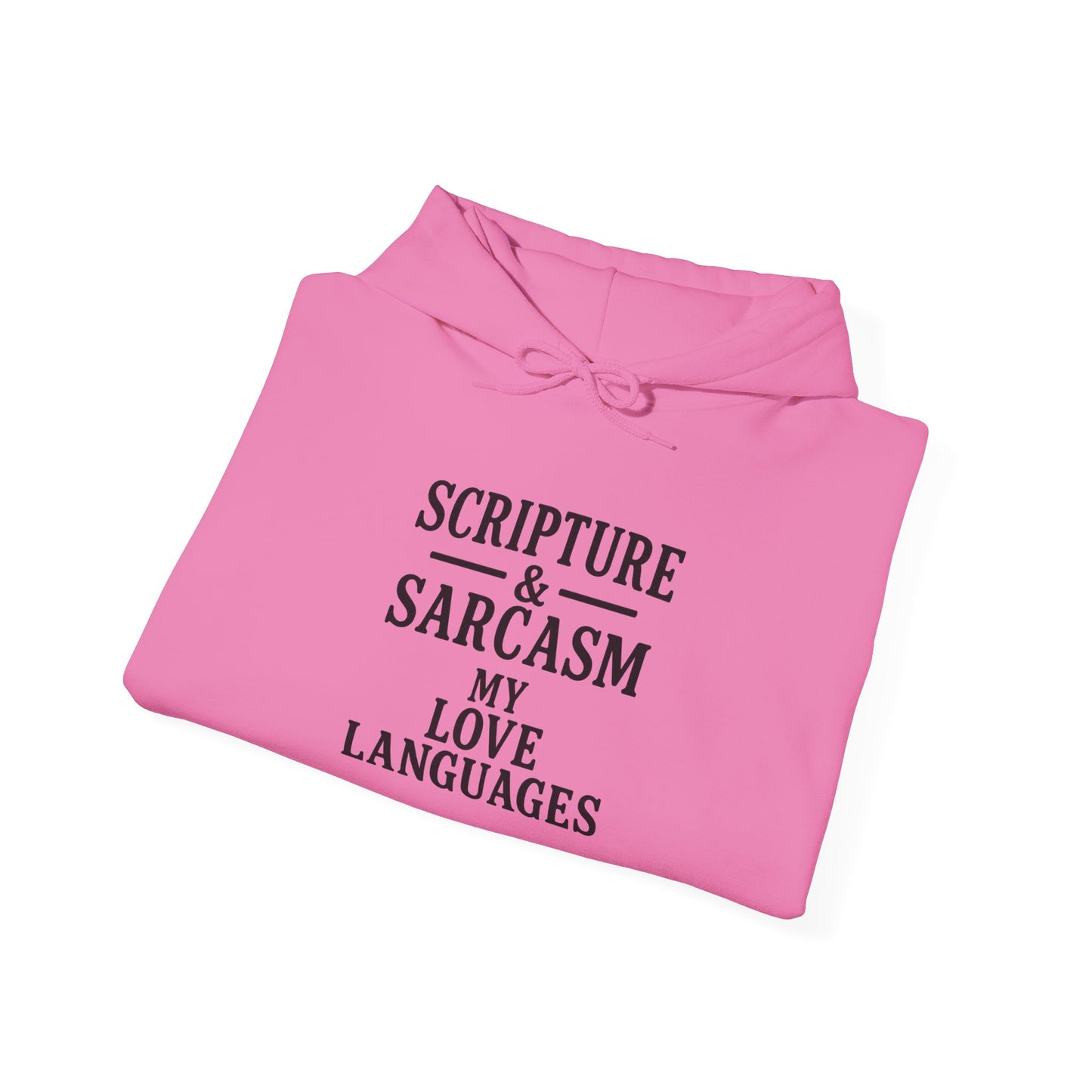 Scripture & Sarcasm Unisex Hoodie, Funny Sweatshirt for Christian Humor, Great Gift for Friends, Cozy Church Apparel