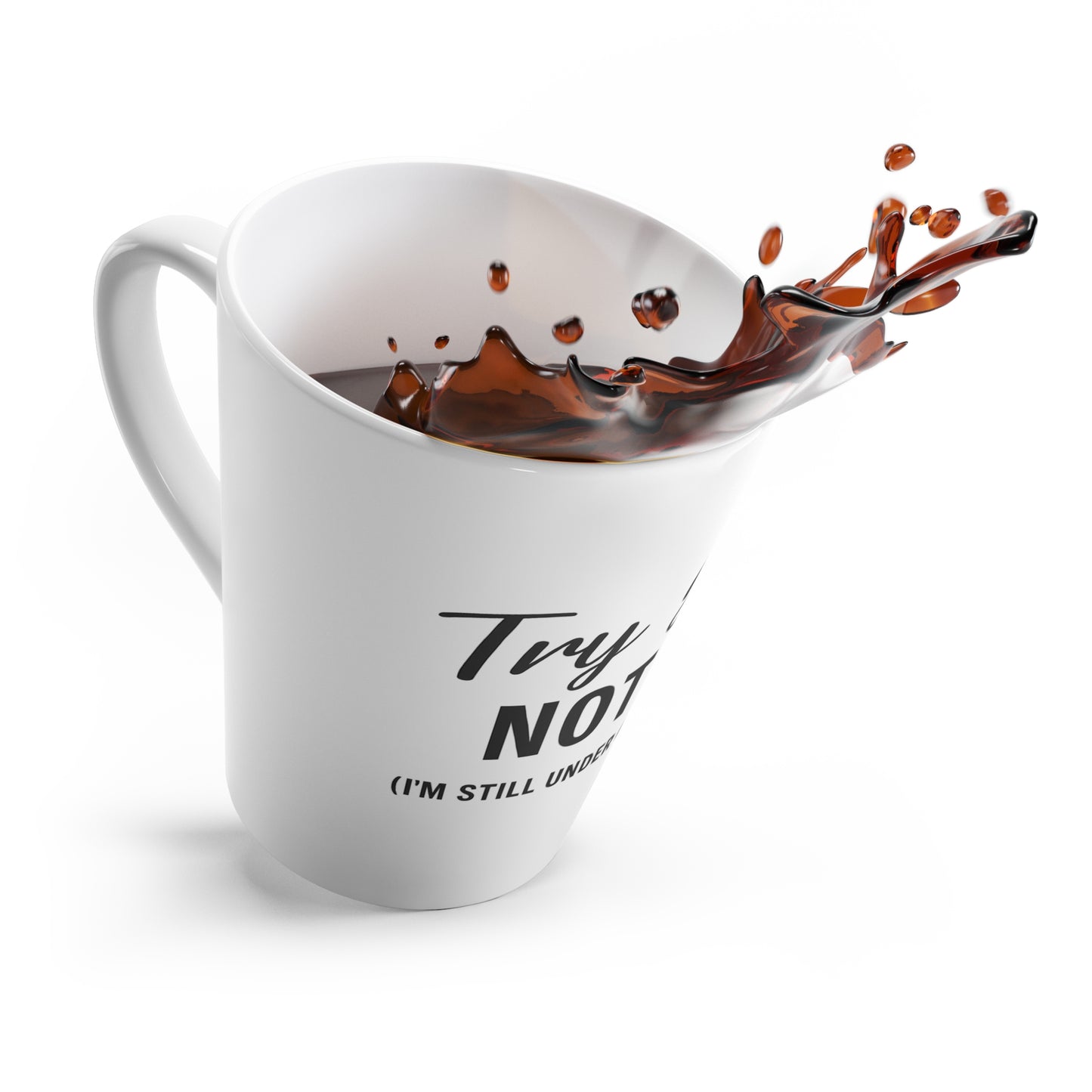 Try Jesus Not Me 20oz Travel Mug – Inspirational Faith-Based Tumbler, “I’m Still Under Construction” in Black Lettering, Christian Humor Mug