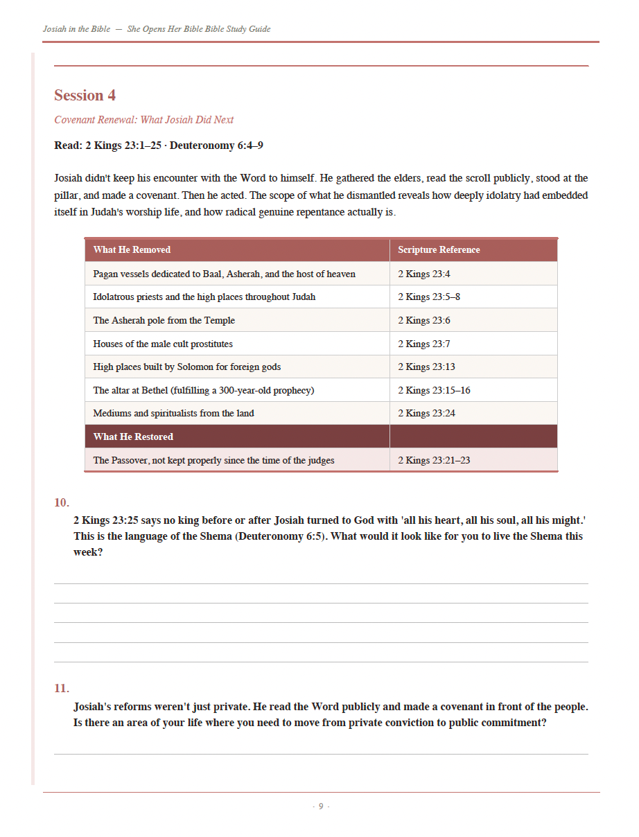 Josiah in the Bible Study Guide | Discover the King Who Rediscovered God’s Word