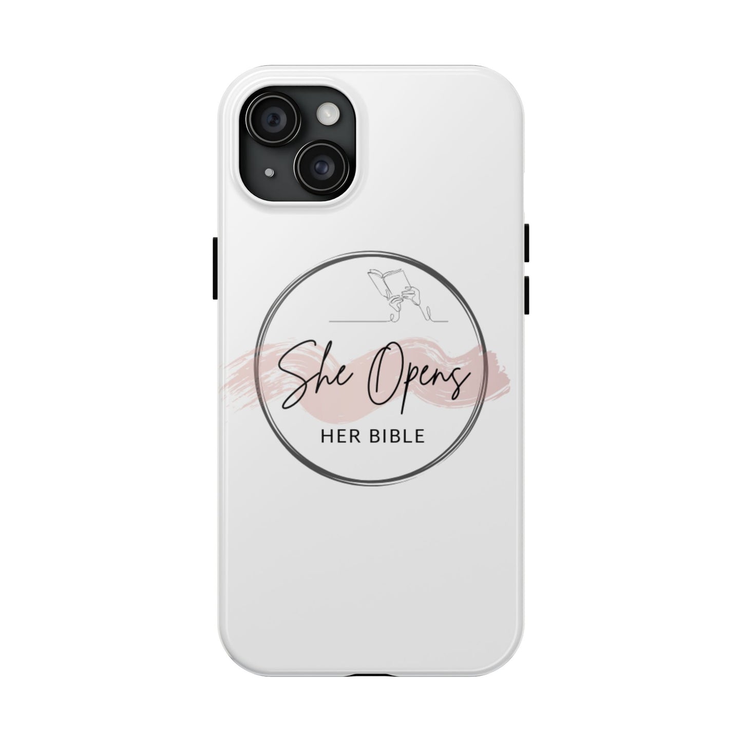 She Opens Her Bible Phone Case – Christian iPhone & Samsung Cover with Glossy Finish