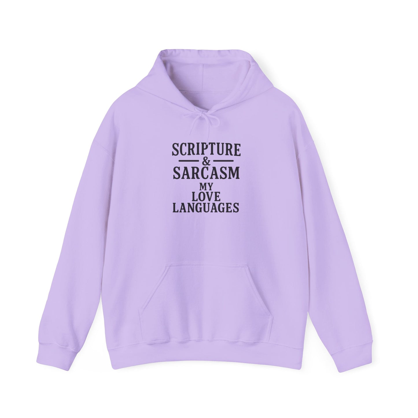 Scripture & Sarcasm Unisex Hoodie, Funny Sweatshirt for Christian Humor, Great Gift for Friends, Cozy Church Apparel
