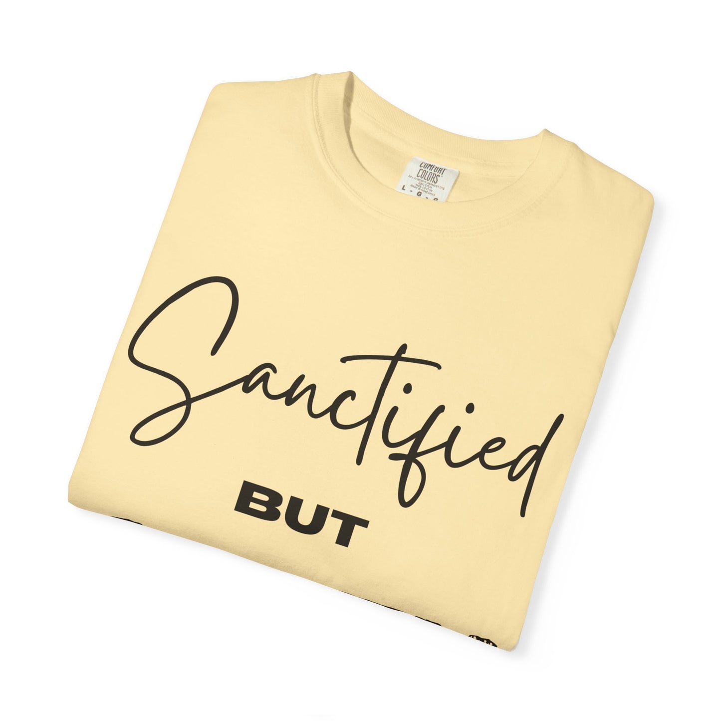 "Sanctified But Salty" Unisex T-Shirt – Funny Christian Tee for the Faithfully Feisty