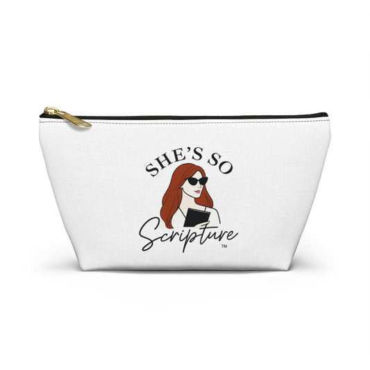 She’s So Scripture™ Accessory Pouch – Inspirational Faith-Based Travel & Makeup Bag