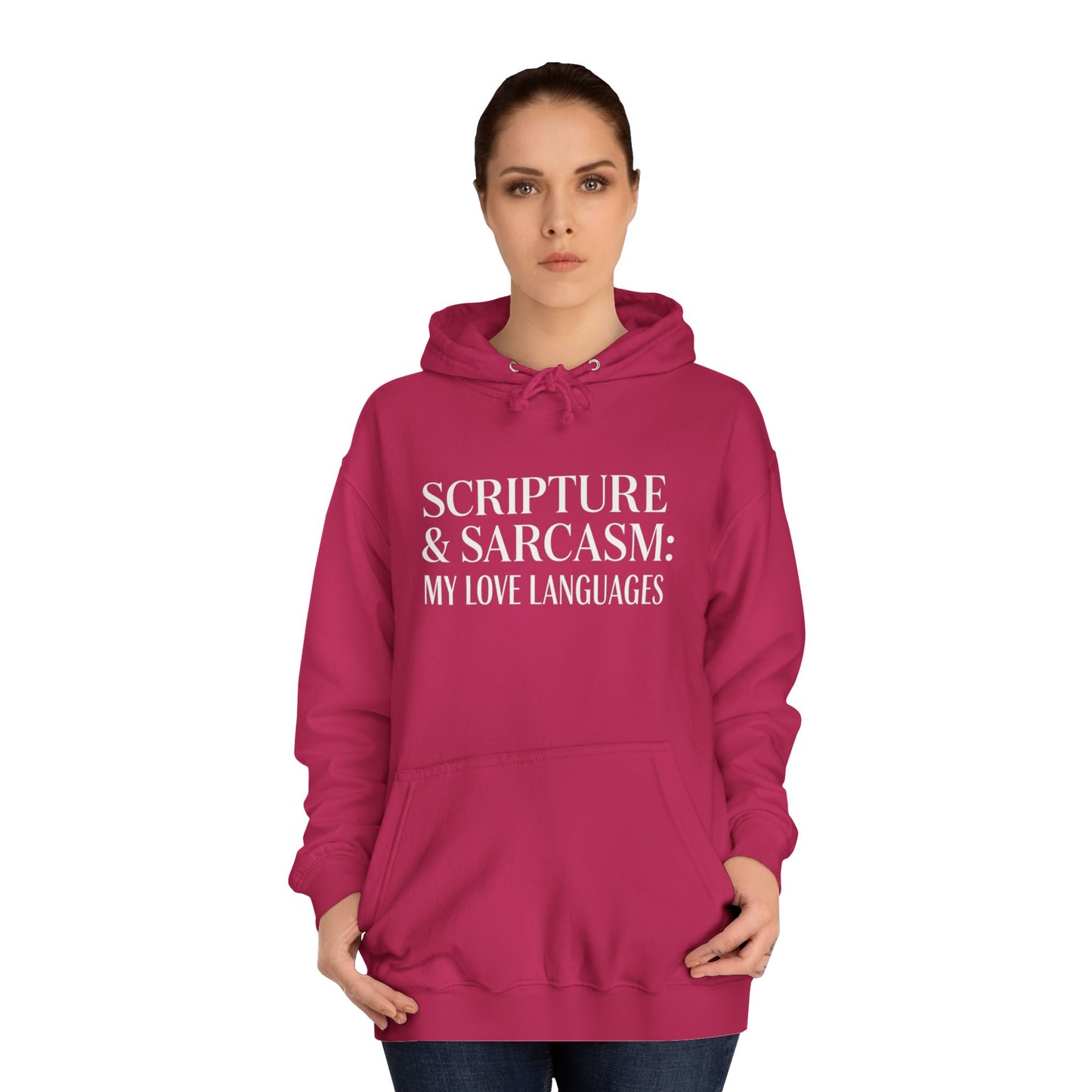 Scripture & Sarcasm College Hoodie | Unisex Casual Sweatshirt, Funny Gift for Him/Her, College Apparel, Cozy Hoodie for Students, [...]