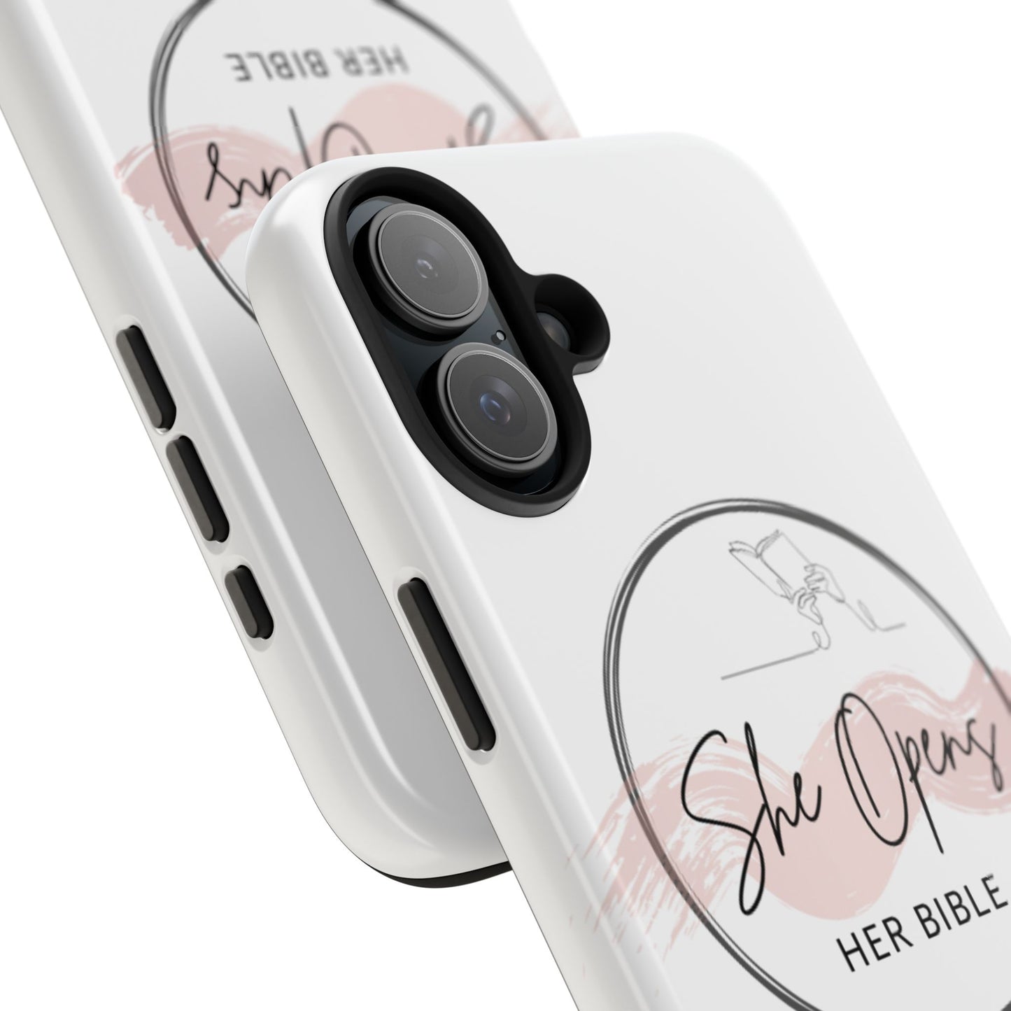 She Opens Her Bible Phone Case – Christian iPhone & Samsung Cover with Glossy Finish