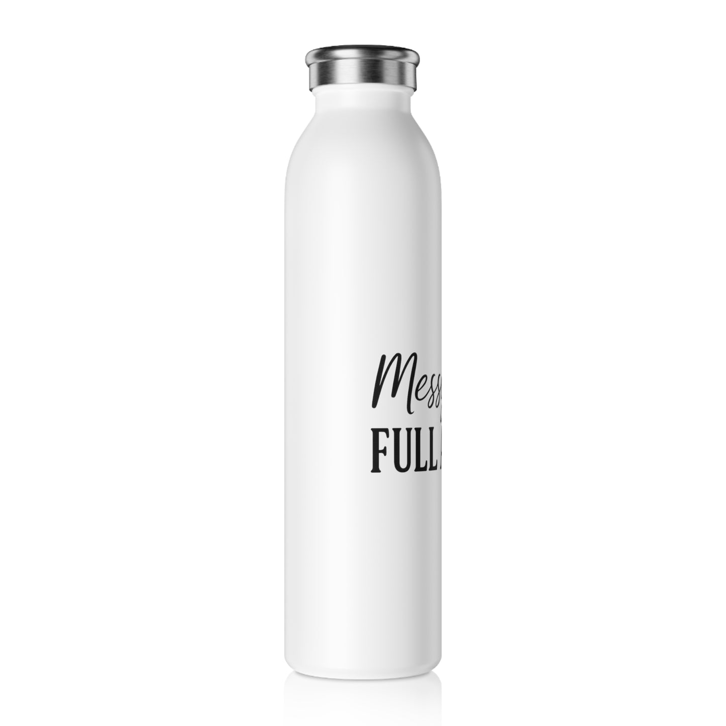 Messy Bun. Full Armor™ Water Bottle – Motivational Christian Gift for Women, Moms & On-the-Go Faith