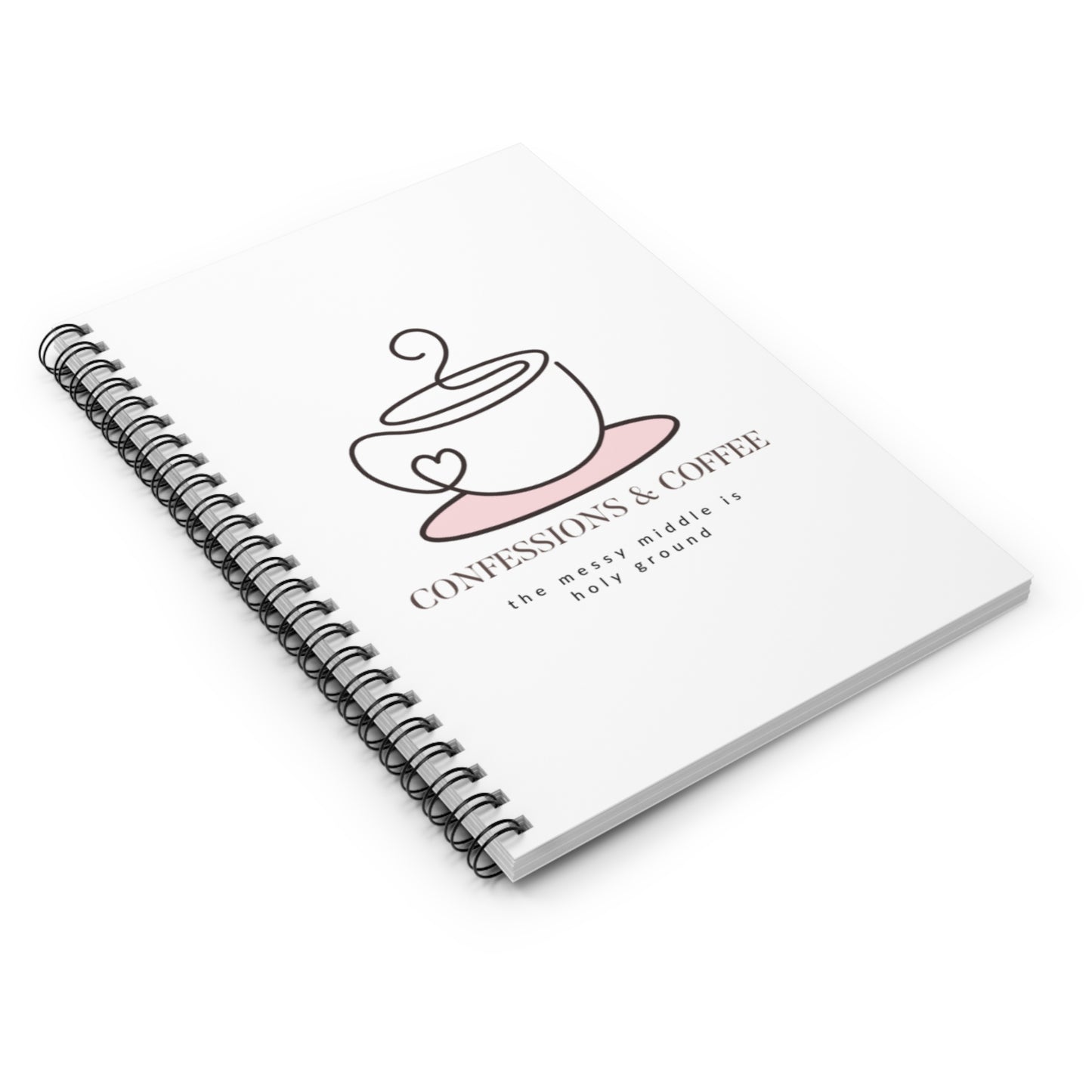 Confessions & Coffee Spiral Notebook - Perfect for Writers, Poets, or Coffee Lovers, Gift for Students, Journaling, Note-taking, [...]