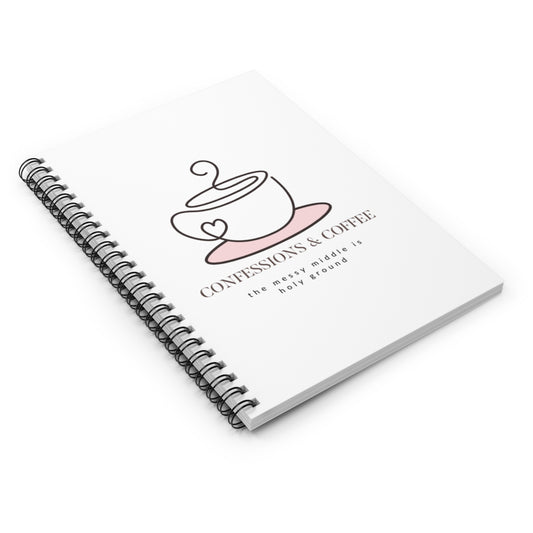 Confessions & Coffee Spiral Notebook - Perfect for Writers, Poets, or Coffee Lovers, Gift for Students, Journaling, Note-taking, [...]