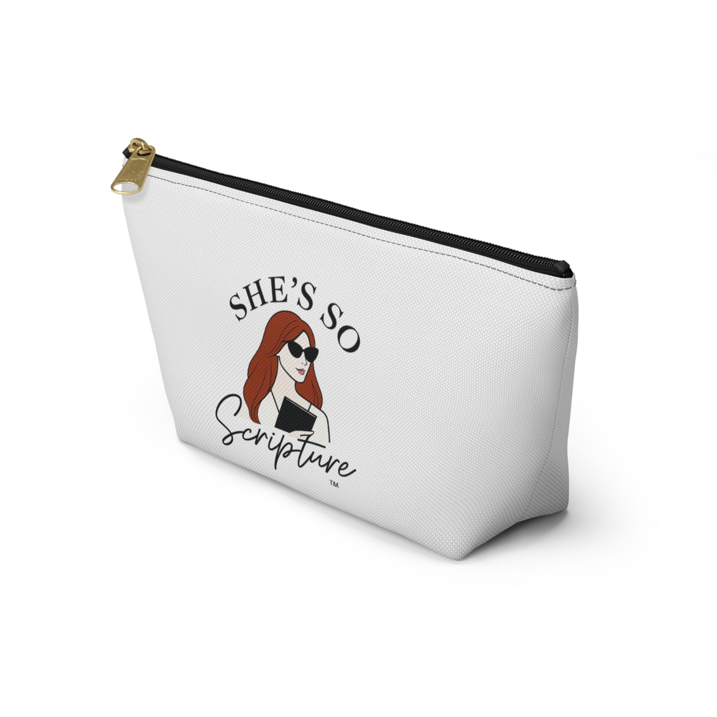She’s So Scripture™ Accessory Pouch – Inspirational Faith-Based Travel & Makeup Bag