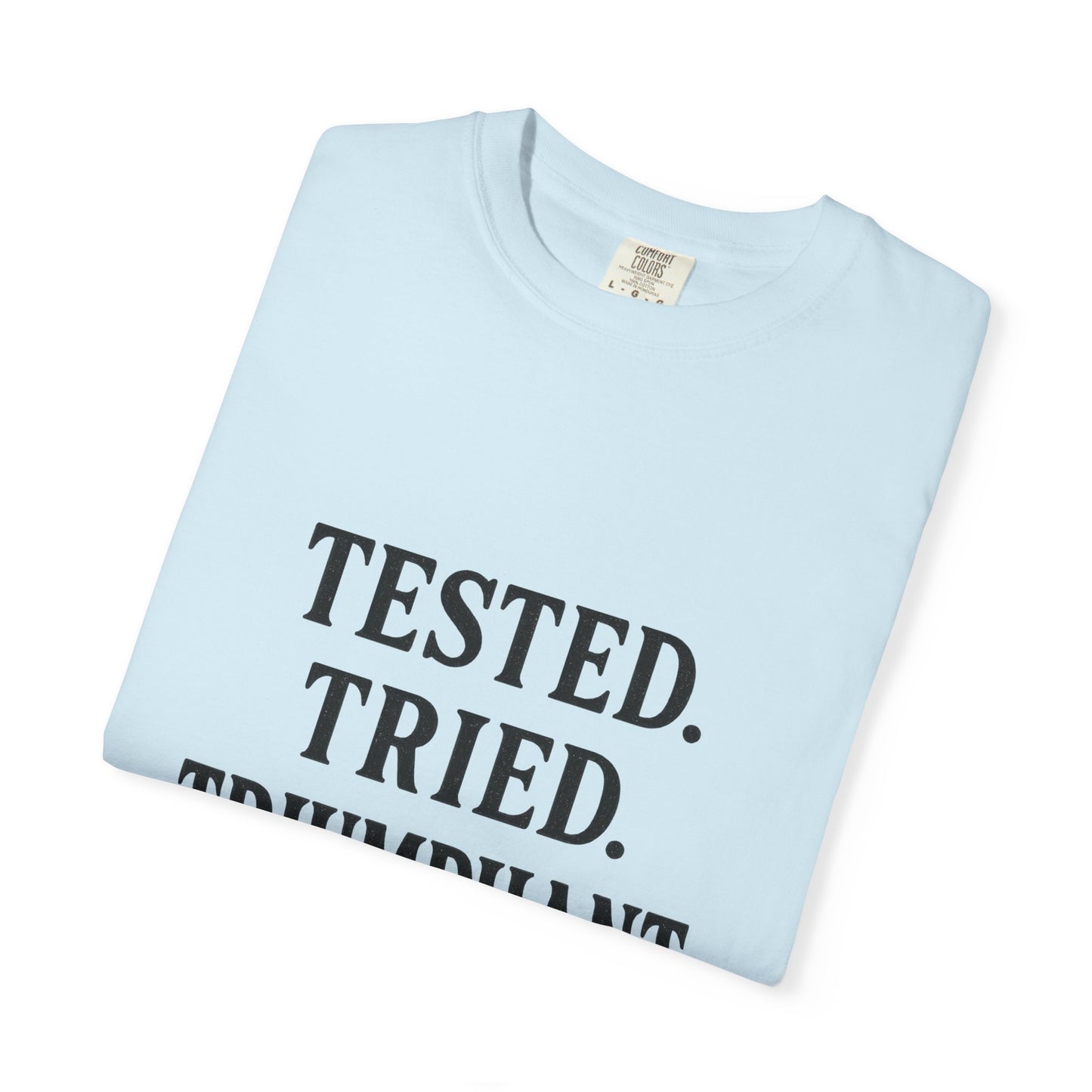 Tested. Tried. Triumphant.™ V-Neck T-Shirt – Sassy Christian Tee for Women Who Don’t Quit