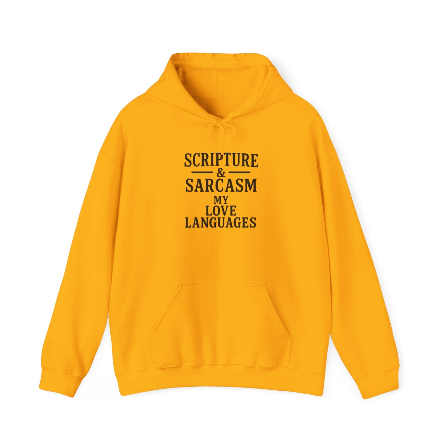 Scripture & Sarcasm Unisex Hoodie, Funny Sweatshirt for Christian Humor, Great Gift for Friends, Cozy Church Apparel