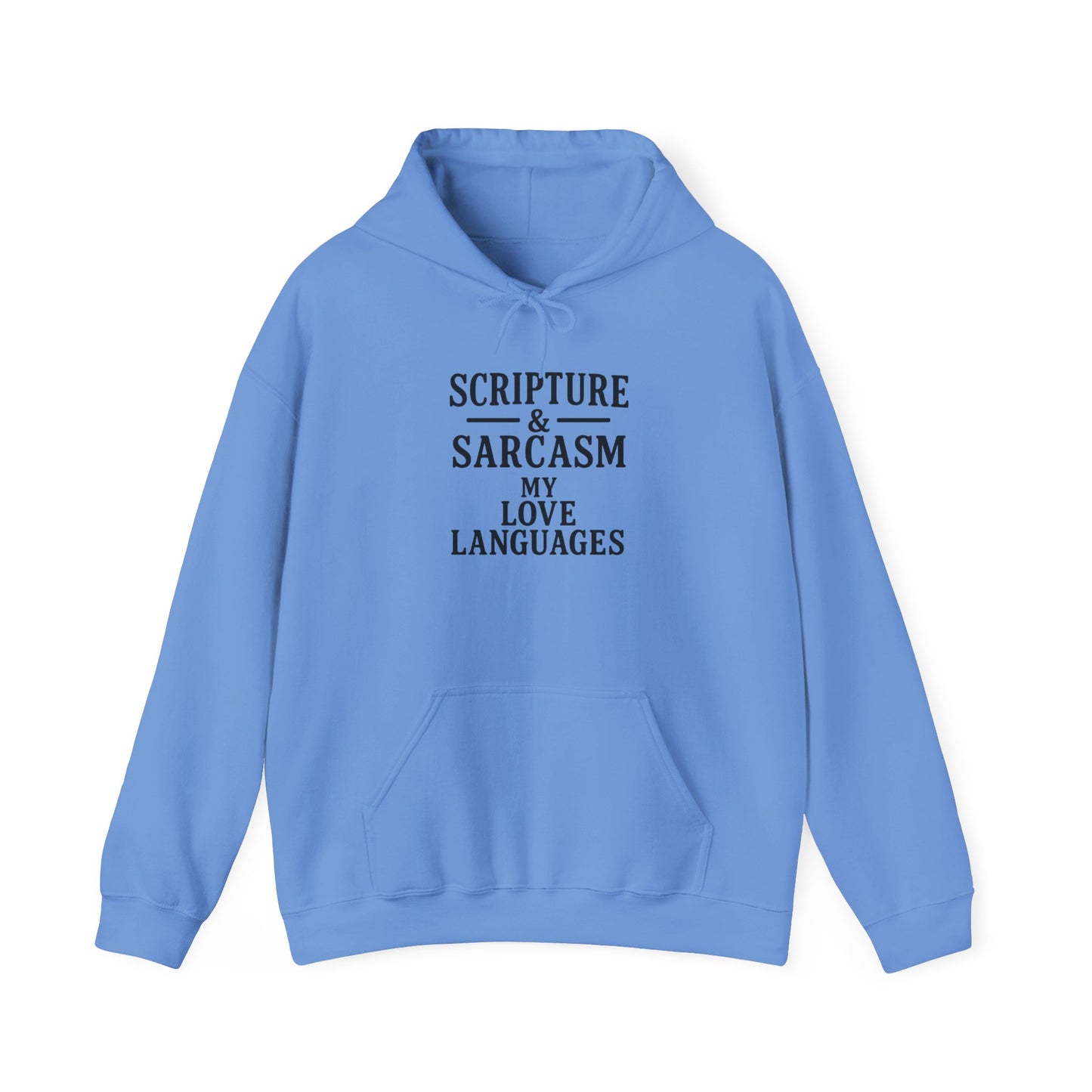 Scripture & Sarcasm Unisex Hoodie, Funny Sweatshirt for Christian Humor, Great Gift for Friends, Cozy Church Apparel