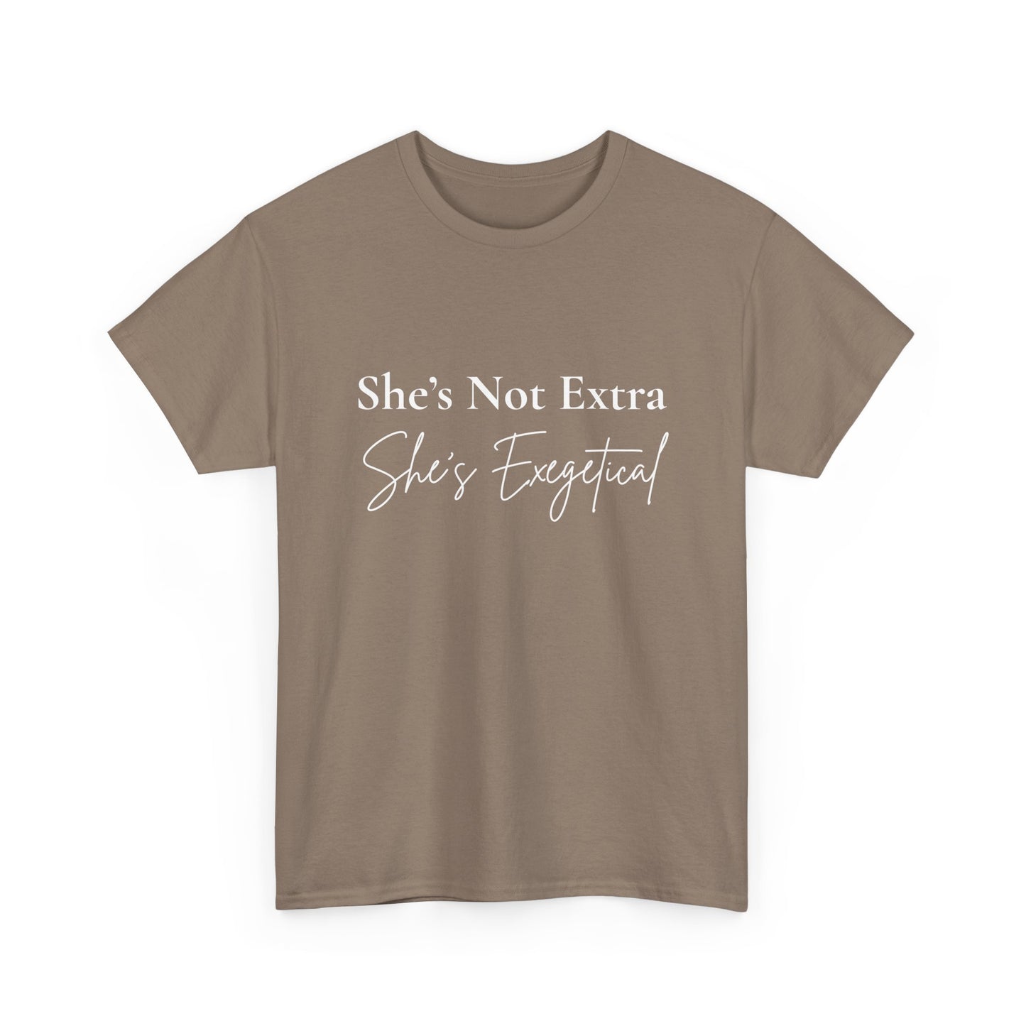 “She’s Not Extra. She’s Exegetical.” Tee – Bold Round‑Neck Statement Shirt