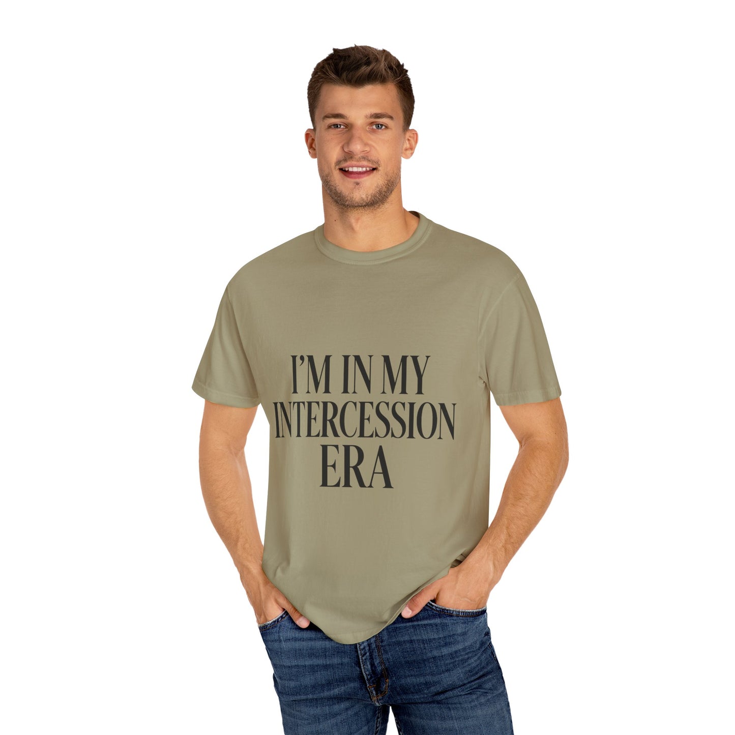 "I'm in My Intercession Era" Unisex T-Shirt – Black Lettering Faith Tee for Prayer Warriors