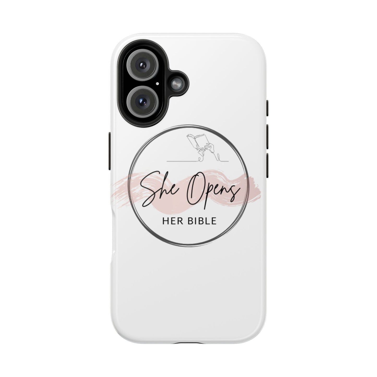 She Opens Her Bible Phone Case – Christian iPhone & Samsung Cover with Glossy Finish