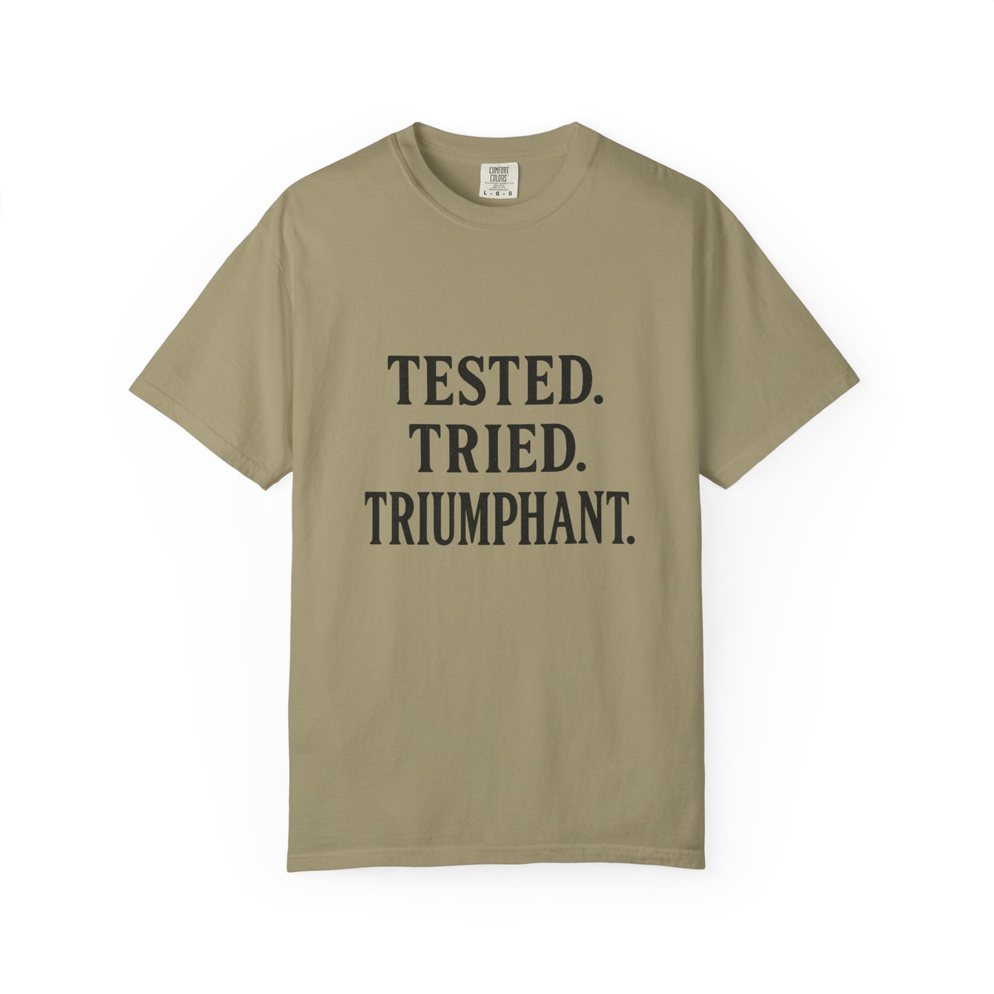 Tested. Tried. Triumphant.™ V-Neck T-Shirt – Sassy Christian Tee for Women Who Don’t Quit