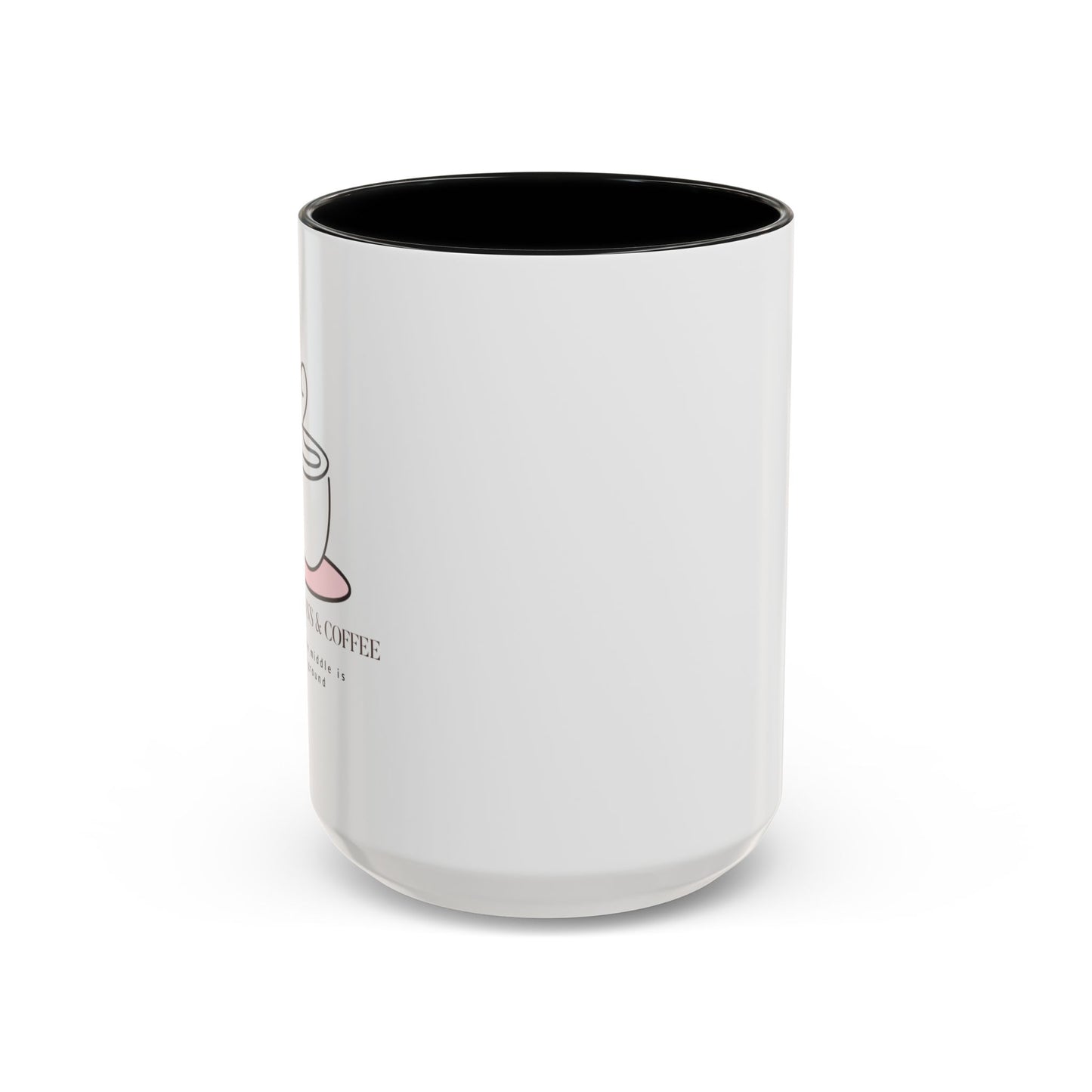 Confessions & Coffee Accent Mug - Inspirational Quote Coffee Cup for Cozy Mornings, Gift for Coffee Lovers, Home Decor
