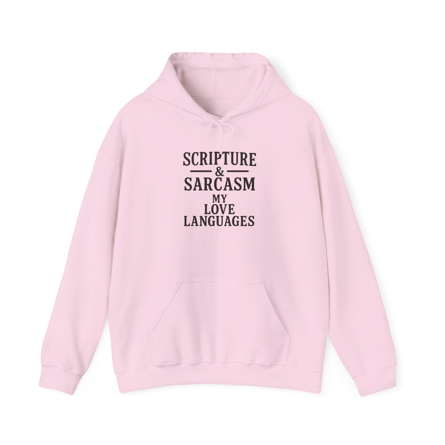 Scripture & Sarcasm Unisex Hoodie, Funny Sweatshirt for Christian Humor, Great Gift for Friends, Cozy Church Apparel