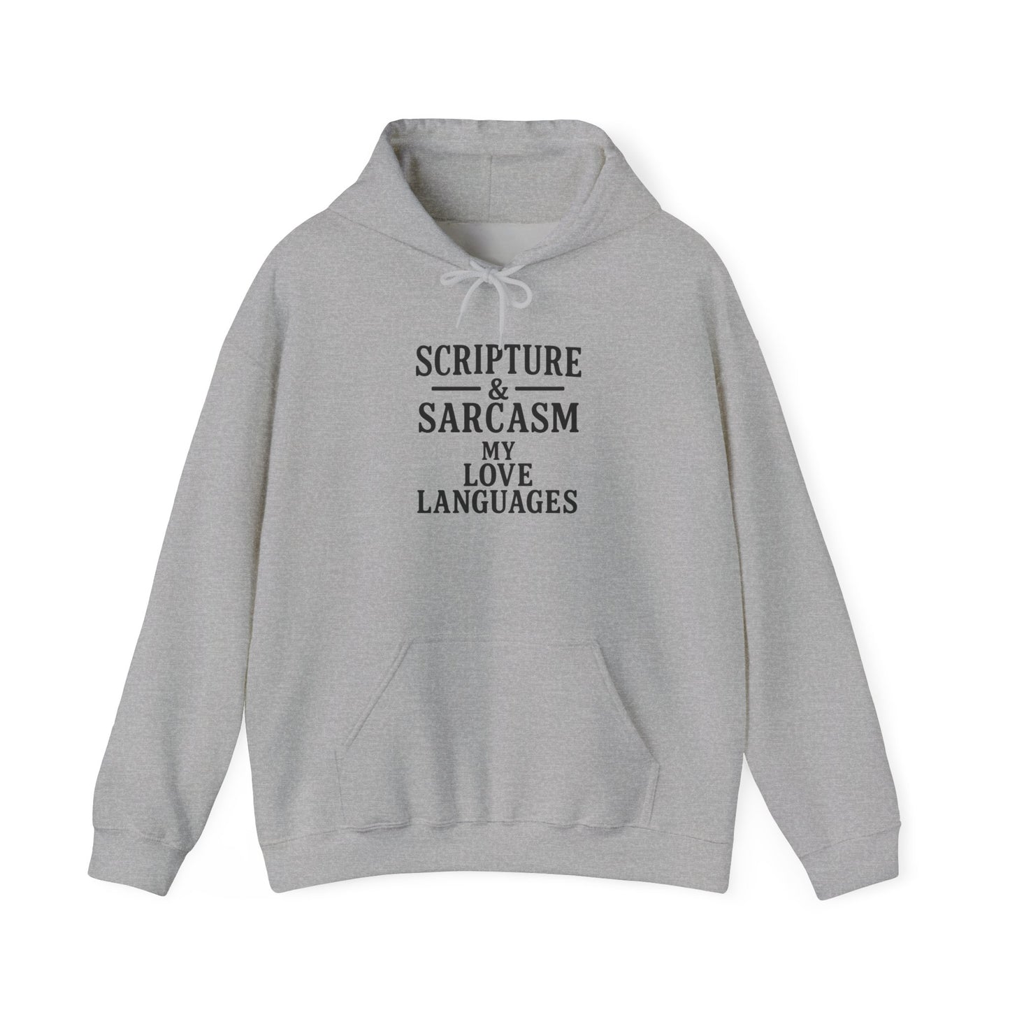 Scripture & Sarcasm Unisex Hoodie, Funny Sweatshirt for Christian Humor, Great Gift for Friends, Cozy Church Apparel