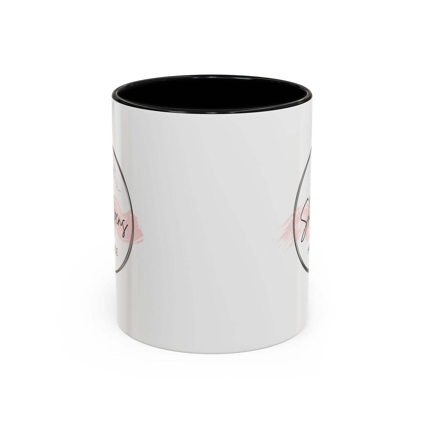 She Opens Her Bible™ Accent Coffee Mug – Faith-Inspired Ceramic Mug in 11oz & 15oz