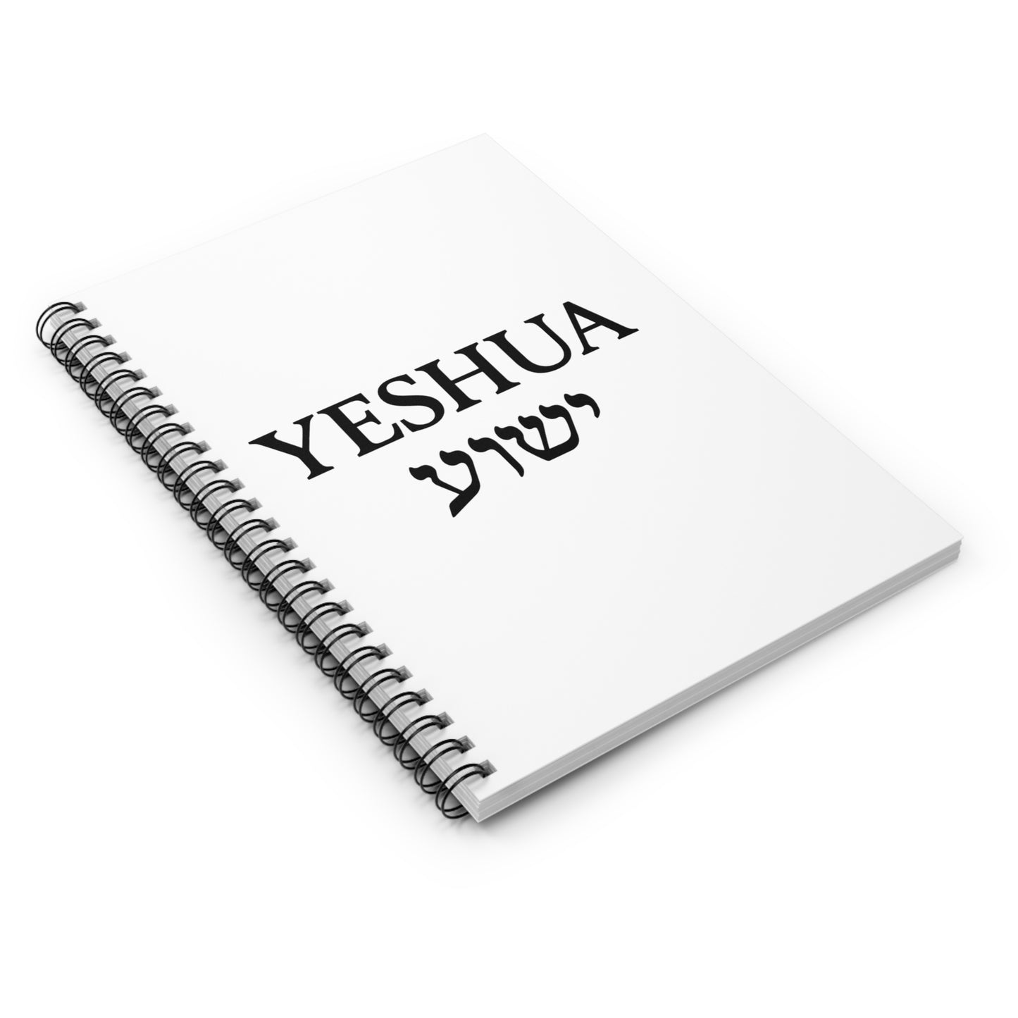 Yeshua (ישוע) Spiral Notebook – English & Hebrew Christian Journal for Bible Study, Prayer, and Faith Reflection