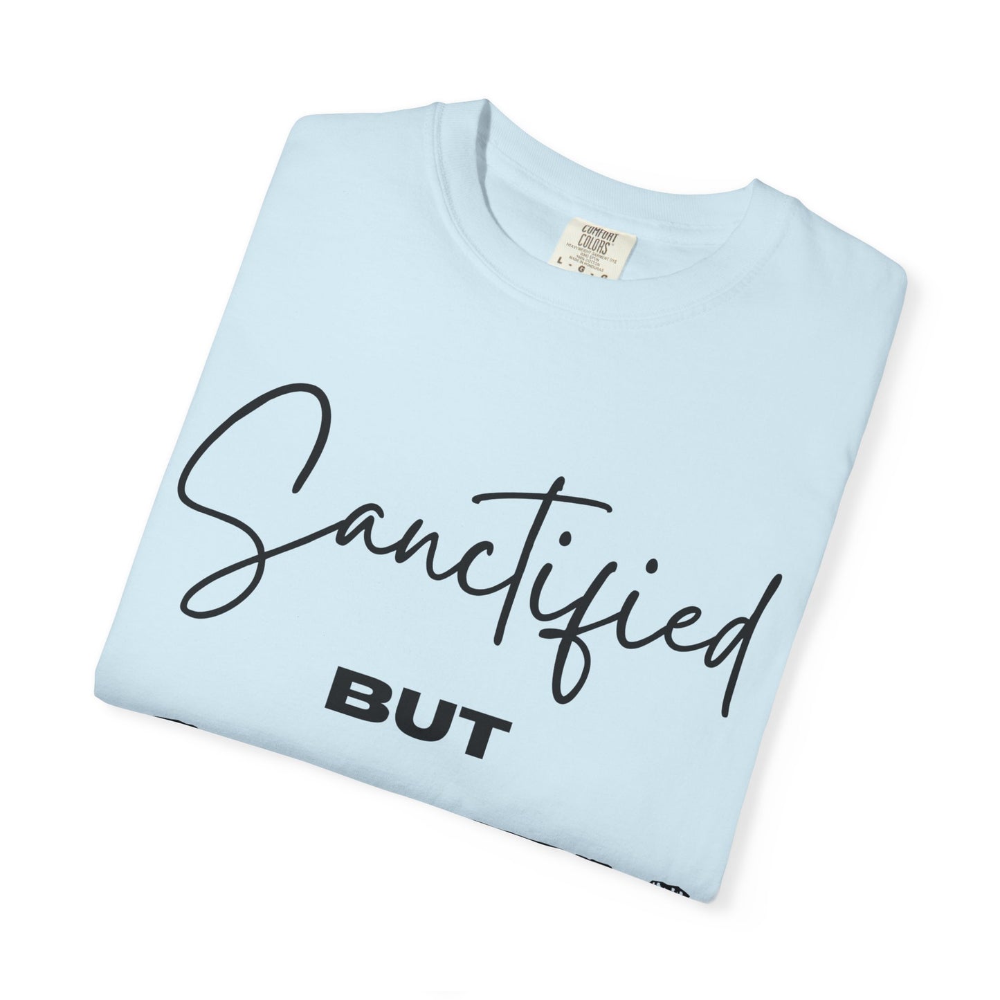 "Sanctified But Salty" Unisex T-Shirt – Funny Christian Tee for the Faithfully Feisty