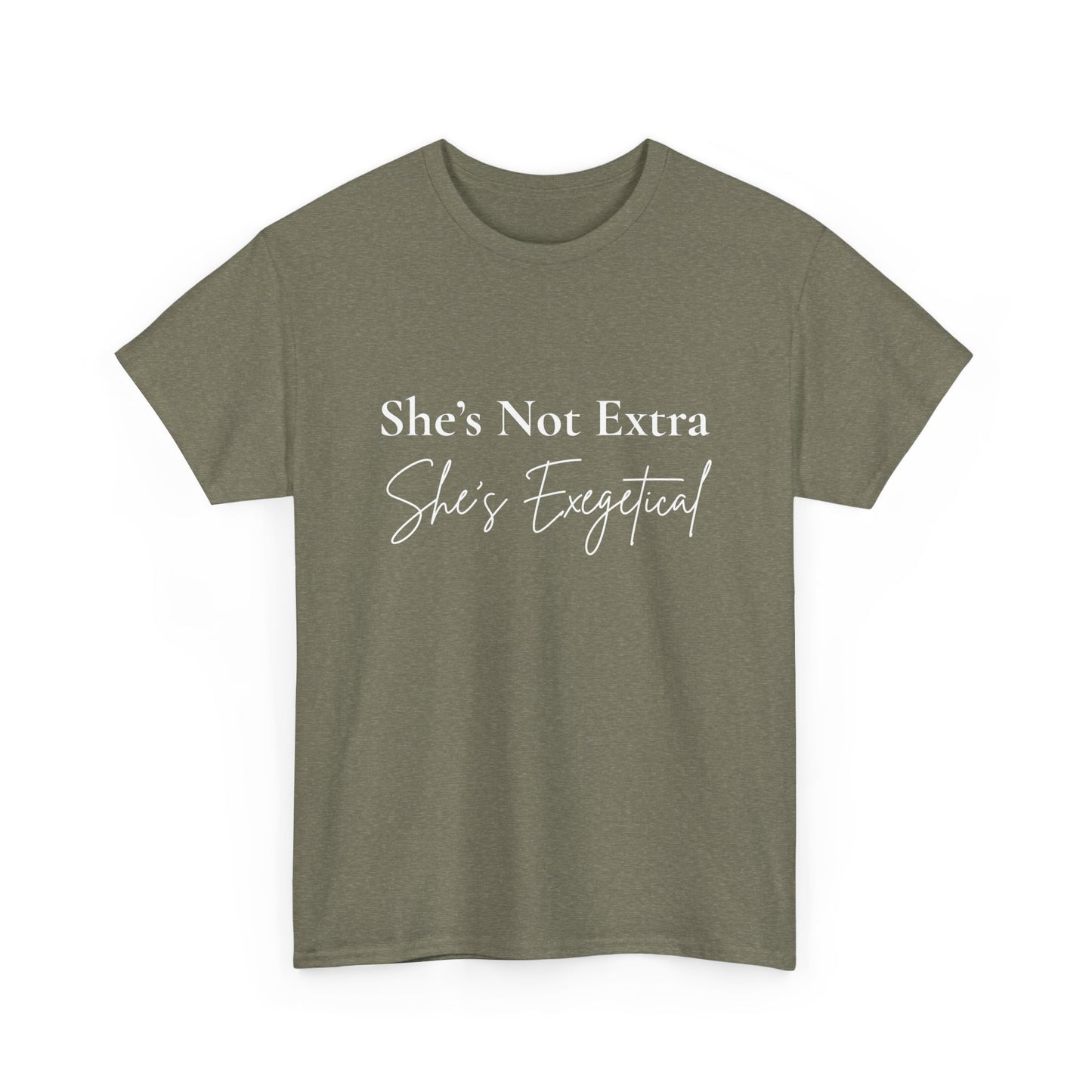 “She’s Not Extra. She’s Exegetical.” Tee – Bold Round‑Neck Statement Shirt
