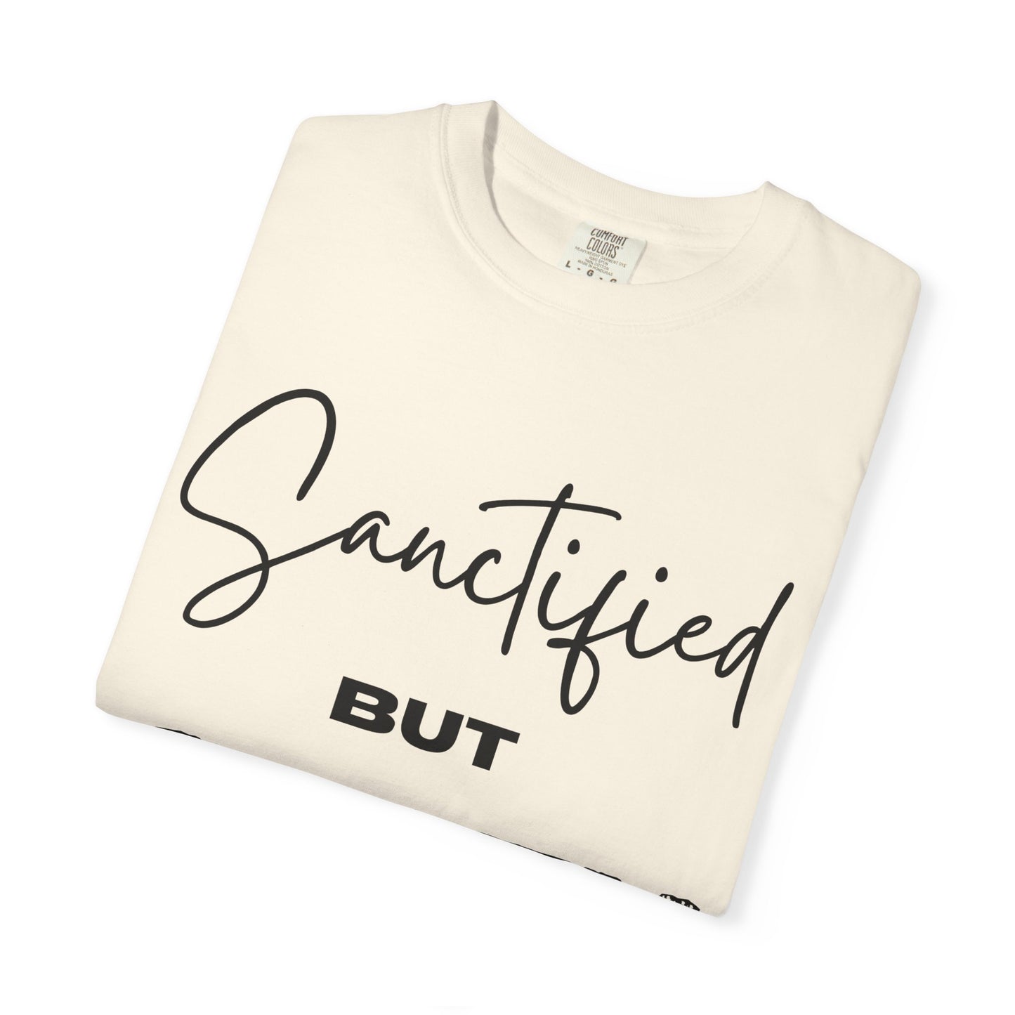 "Sanctified But Salty" Unisex T-Shirt – Funny Christian Tee for the Faithfully Feisty
