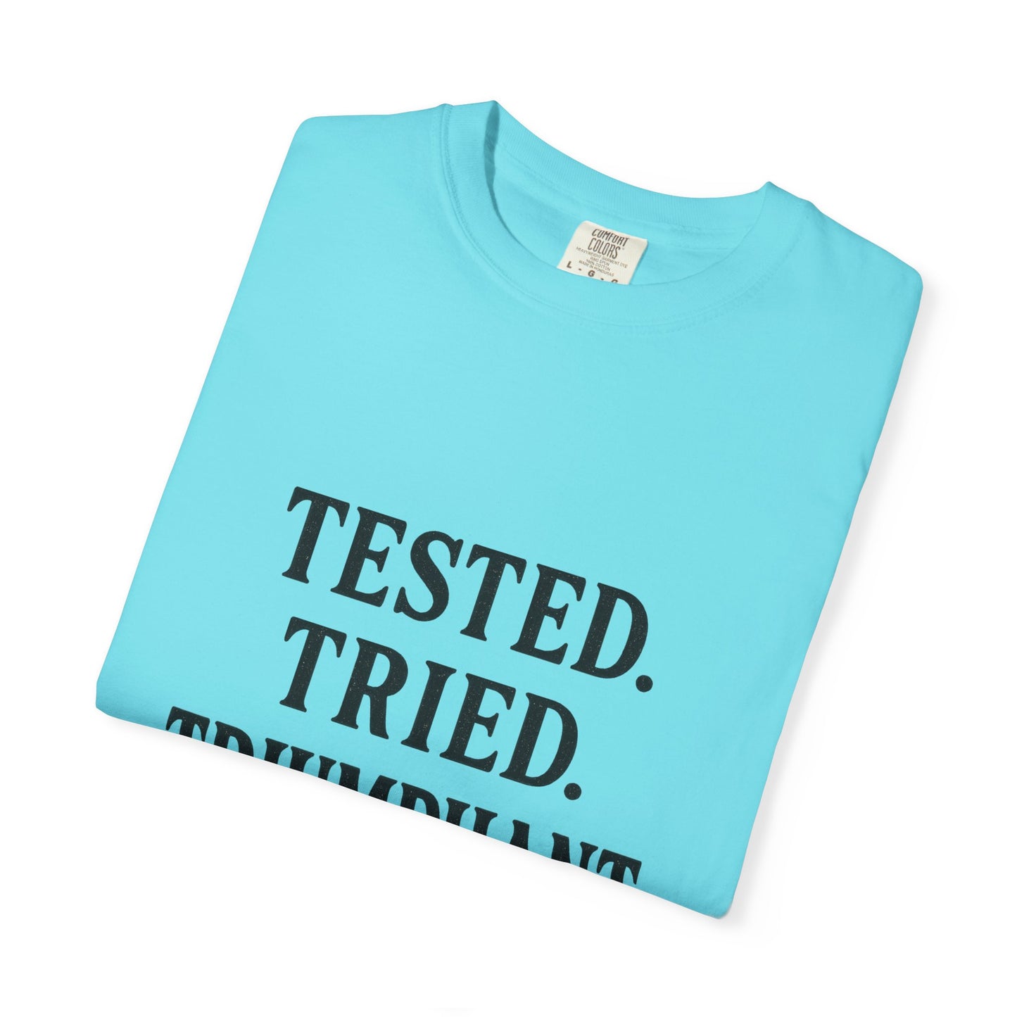 Tested. Tried. Triumphant.™ V-Neck T-Shirt – Sassy Christian Tee for Women Who Don’t Quit