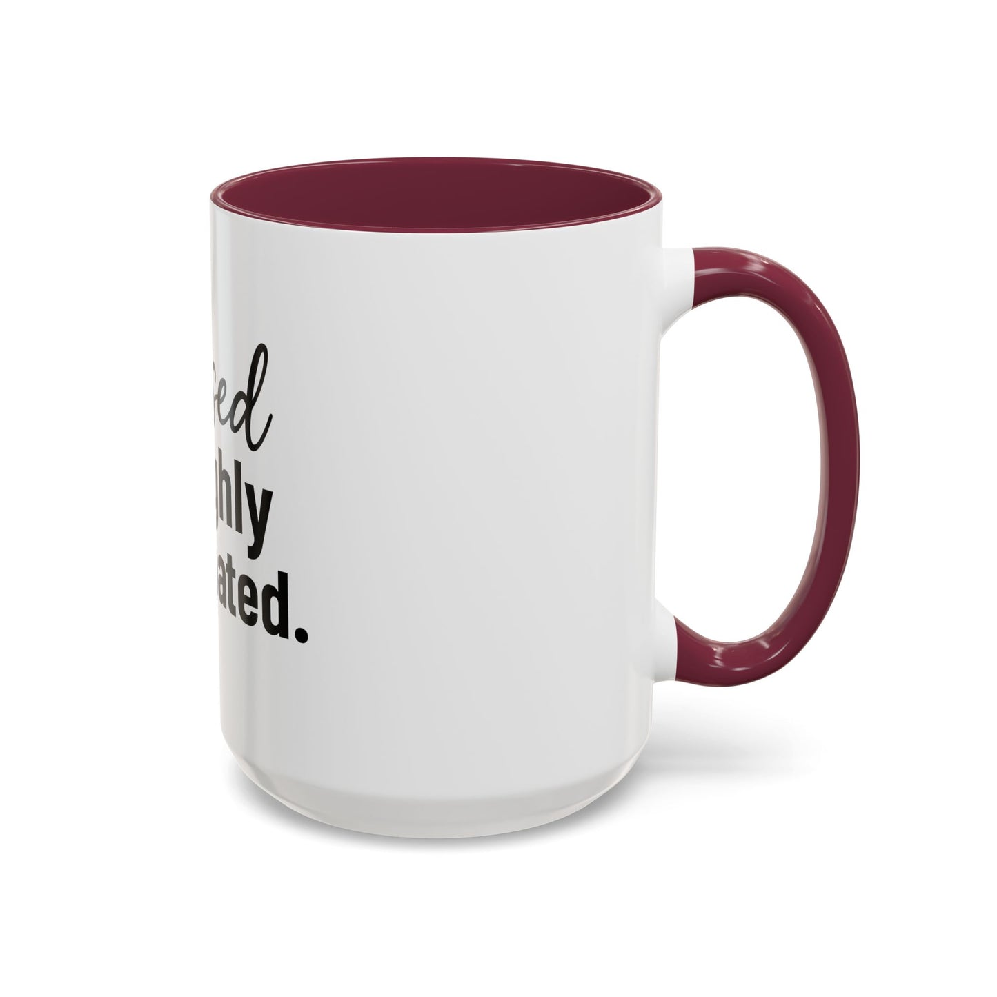 Blessed & Highly Caffienated Colorful Scripture Mugs – 11 oz & 15 oz Ceramic • Pop Then Pray