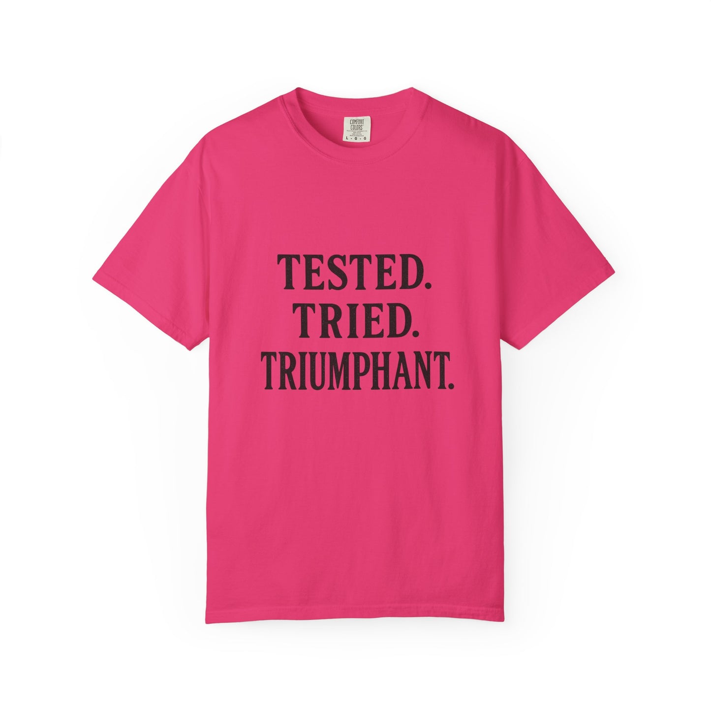 Tested. Tried. Triumphant.™ V-Neck T-Shirt – Sassy Christian Tee for Women Who Don’t Quit