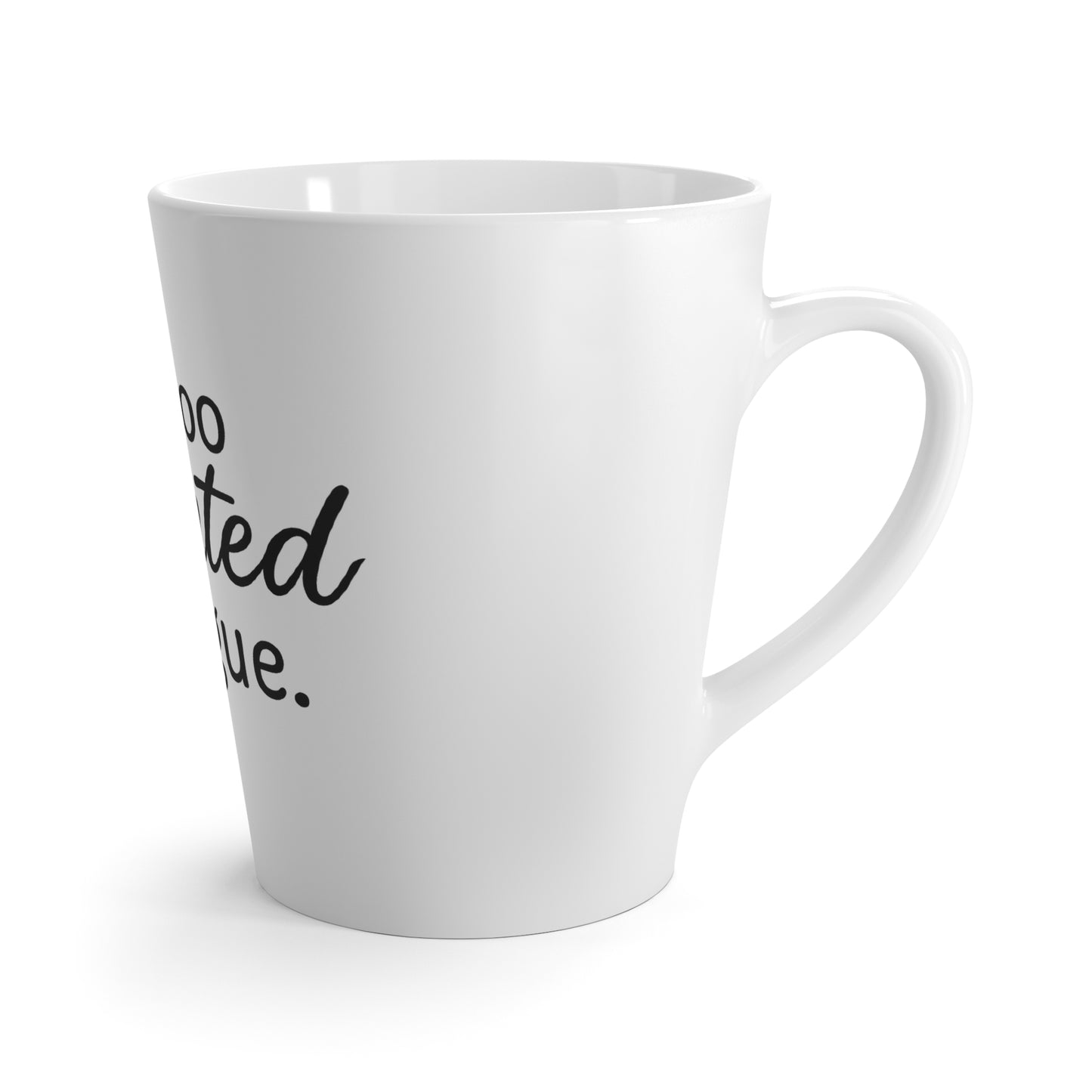 I'm Too Anointed to Argue Latte Mug – 12oz Faith & Sass Coffee Cup, Funny Christian Gift in Black Lettering