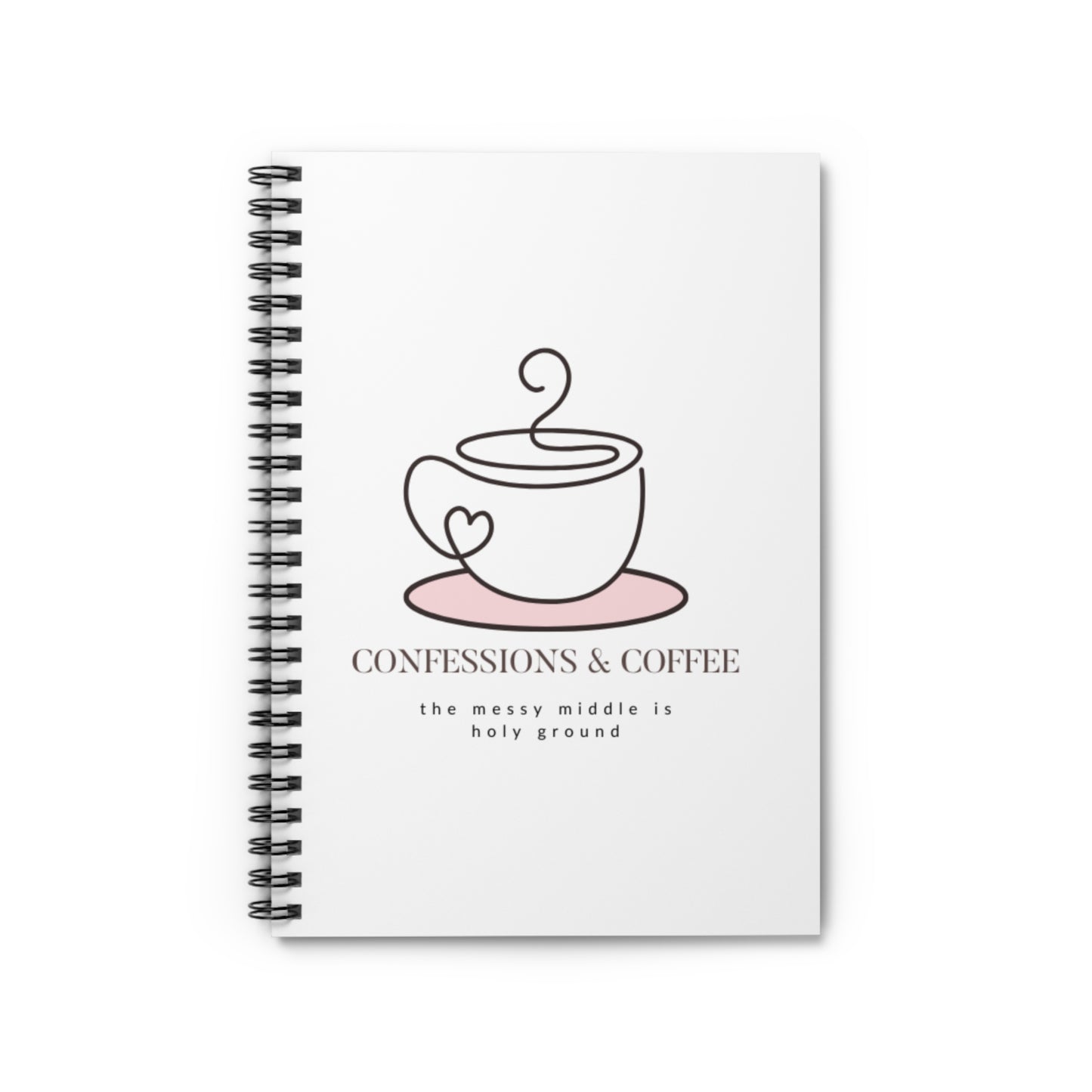 Confessions & Coffee Spiral Notebook - Perfect for Writers, Poets, or Coffee Lovers, Gift for Students, Journaling, Note-taking, [...]