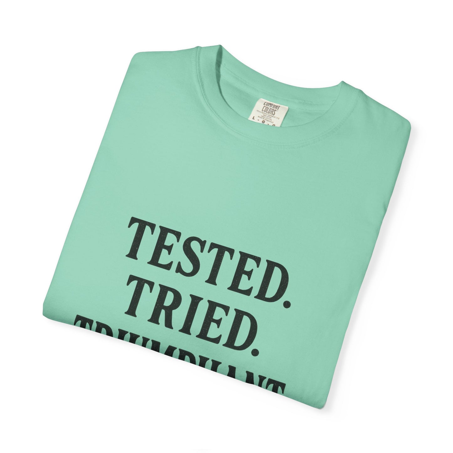 Tested. Tried. Triumphant.™ V-Neck T-Shirt – Sassy Christian Tee for Women Who Don’t Quit