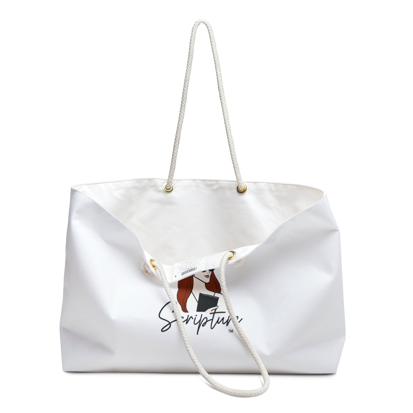 Stylish Scripture Weekender Bag, Travel Tote, Scripture Gift, Beach Bag, Weekend Getaway Essentials, Faith-Inspired Accessory