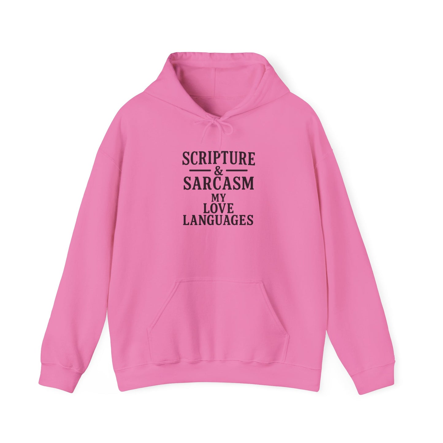 Scripture & Sarcasm Unisex Hoodie, Funny Sweatshirt for Christian Humor, Great Gift for Friends, Cozy Church Apparel