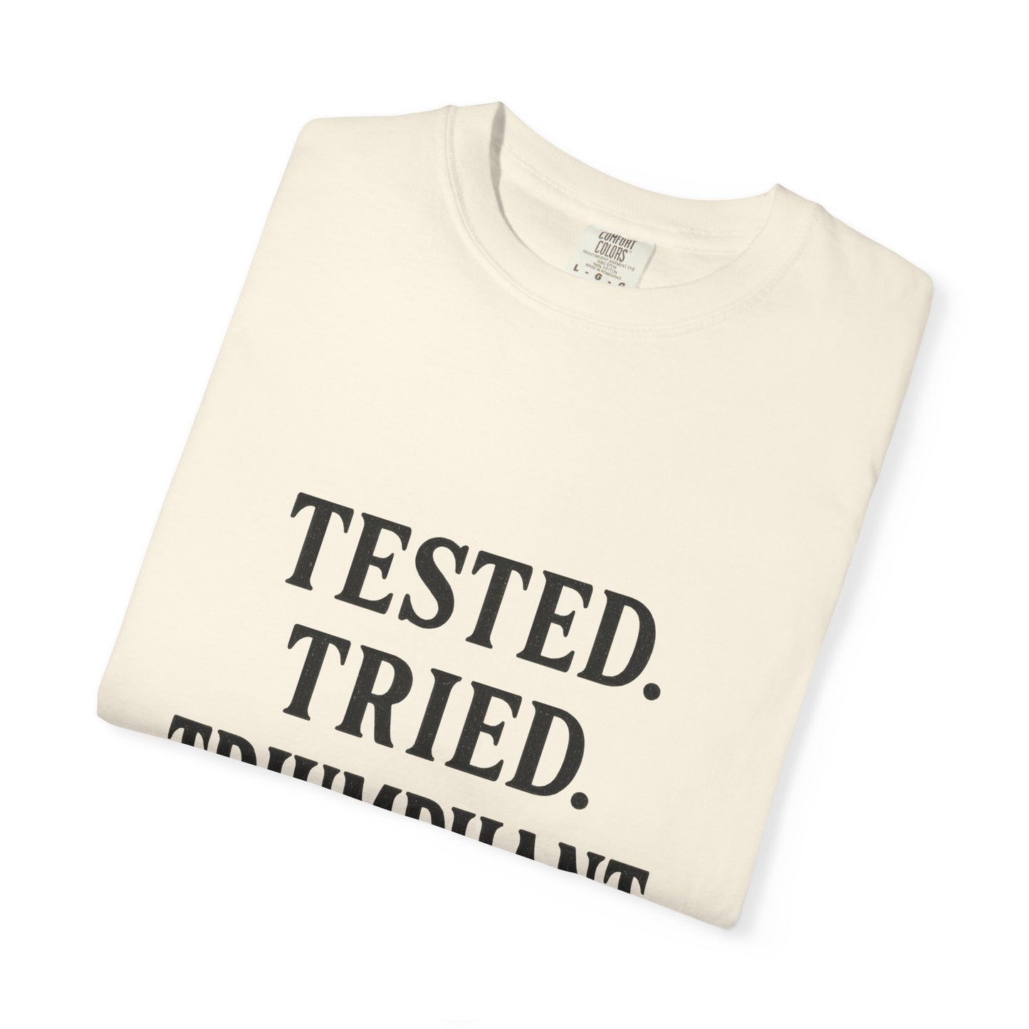 Tested. Tried. Triumphant.™ V-Neck T-Shirt – Sassy Christian Tee for Women Who Don’t Quit