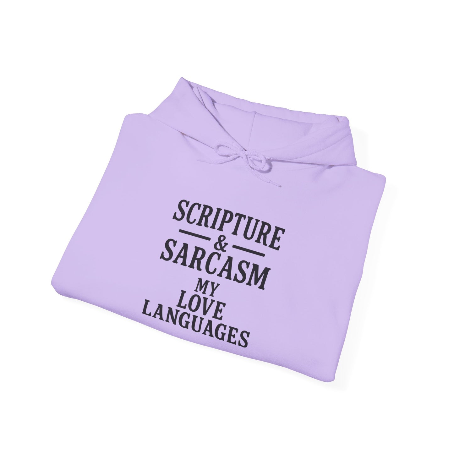 Scripture & Sarcasm Unisex Hoodie, Funny Sweatshirt for Christian Humor, Great Gift for Friends, Cozy Church Apparel