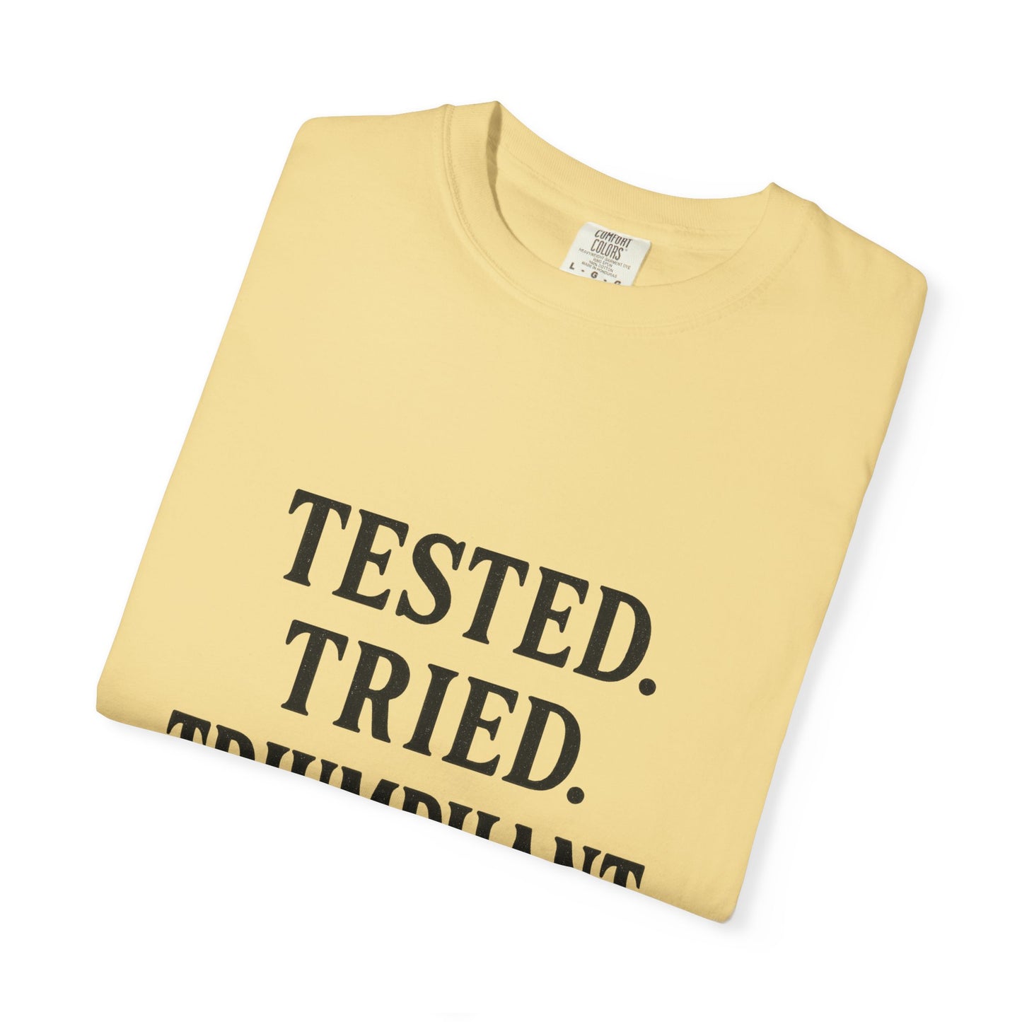 Tested. Tried. Triumphant.™ V-Neck T-Shirt – Sassy Christian Tee for Women Who Don’t Quit