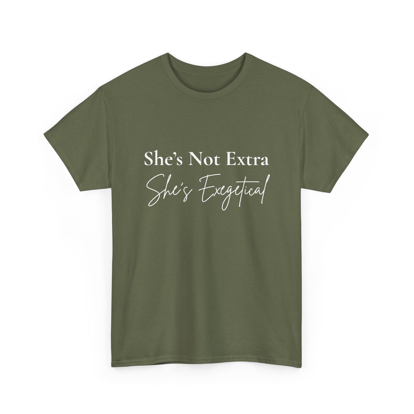 “She’s Not Extra. She’s Exegetical.” Tee – Bold Round‑Neck Statement Shirt