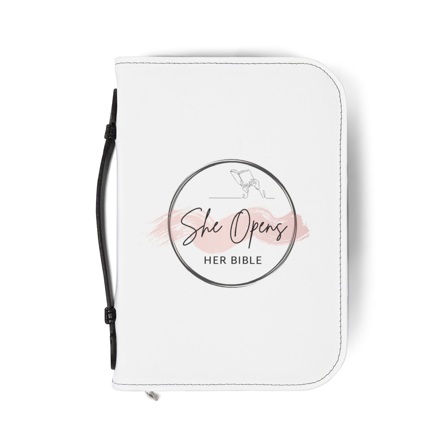 She Opens Her Bible™ Logo Bible Cover – Faith-Led Protection & Stylish Scripture Accessory (Unisex)