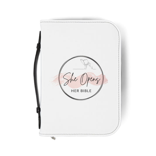 She Opens Her Bible™ Logo Bible Cover – Faith-Led Protection & Stylish Scripture Accessory (Unisex)