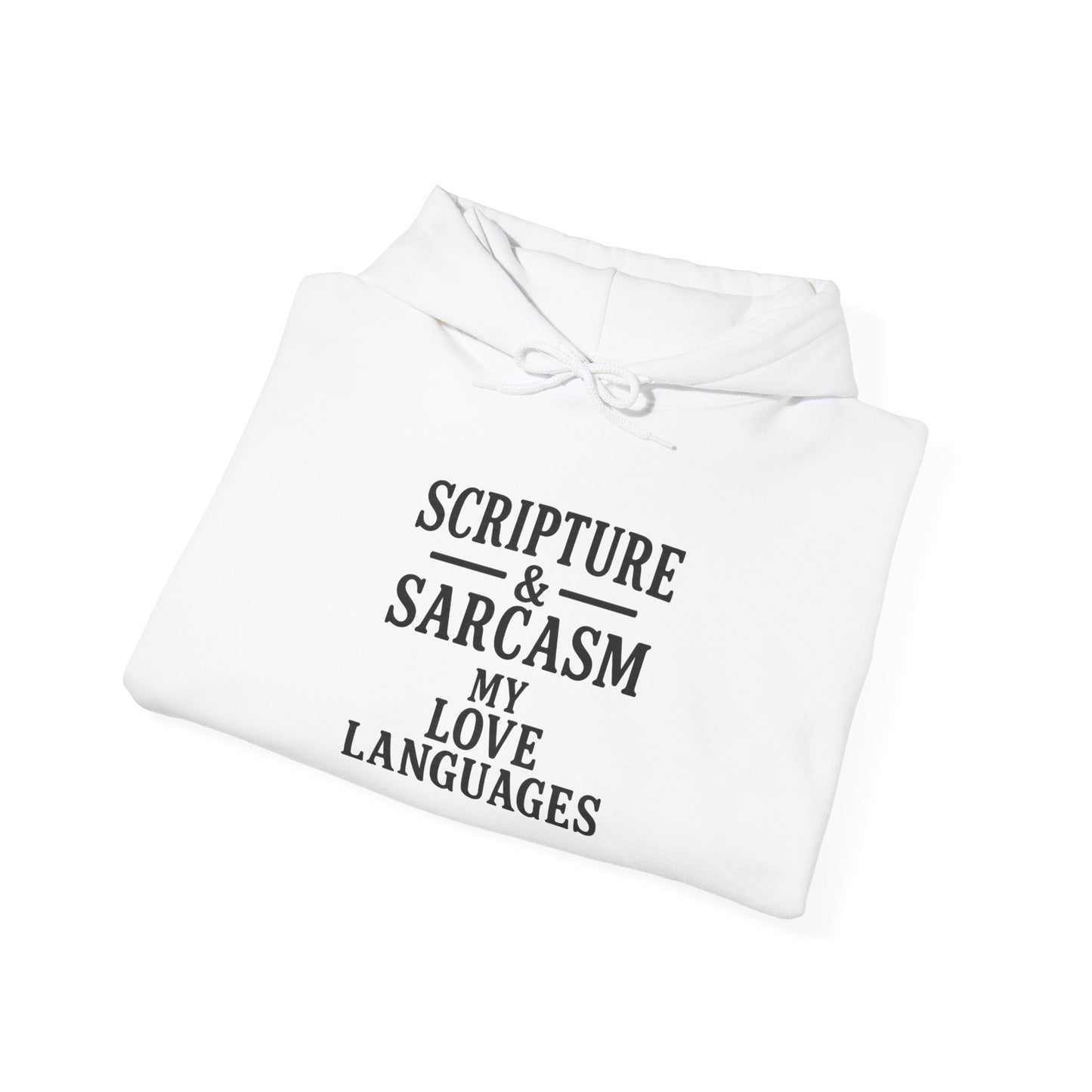 Scripture & Sarcasm Unisex Hoodie, Funny Sweatshirt for Christian Humor, Great Gift for Friends, Cozy Church Apparel