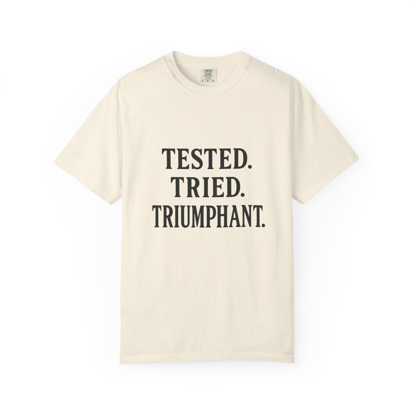 Tested. Tried. Triumphant.™ V-Neck T-Shirt – Sassy Christian Tee for Women Who Don’t Quit