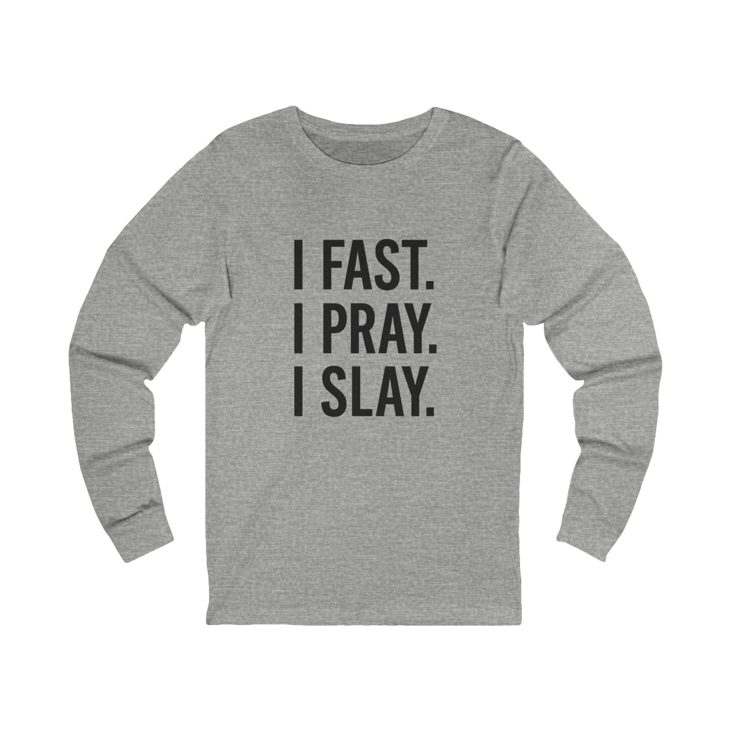 Unisex Motivational Long Sleeve Tee, Inspirational Shirt, Faith-Based Apparel, Gift for Spiritual Events, Casual Wear