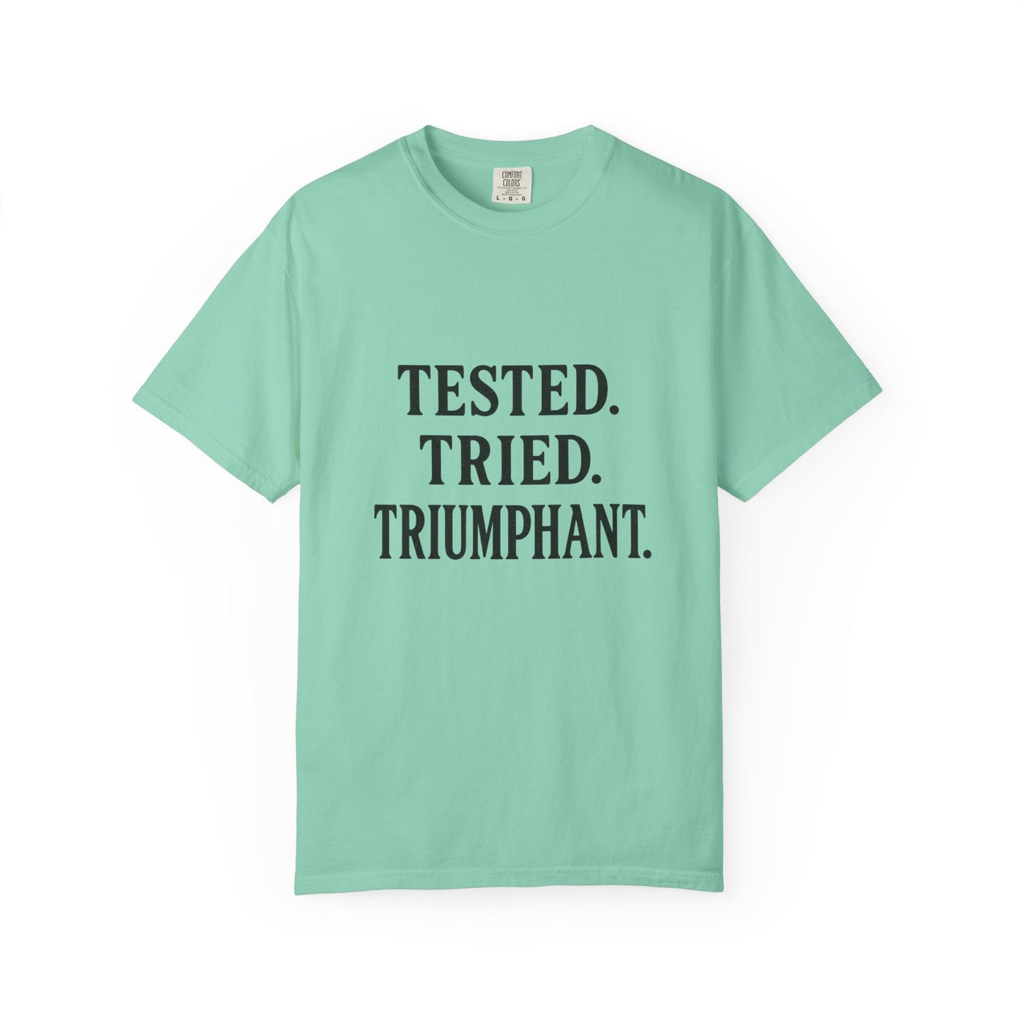 Tested. Tried. Triumphant.™ V-Neck T-Shirt – Sassy Christian Tee for Women Who Don’t Quit