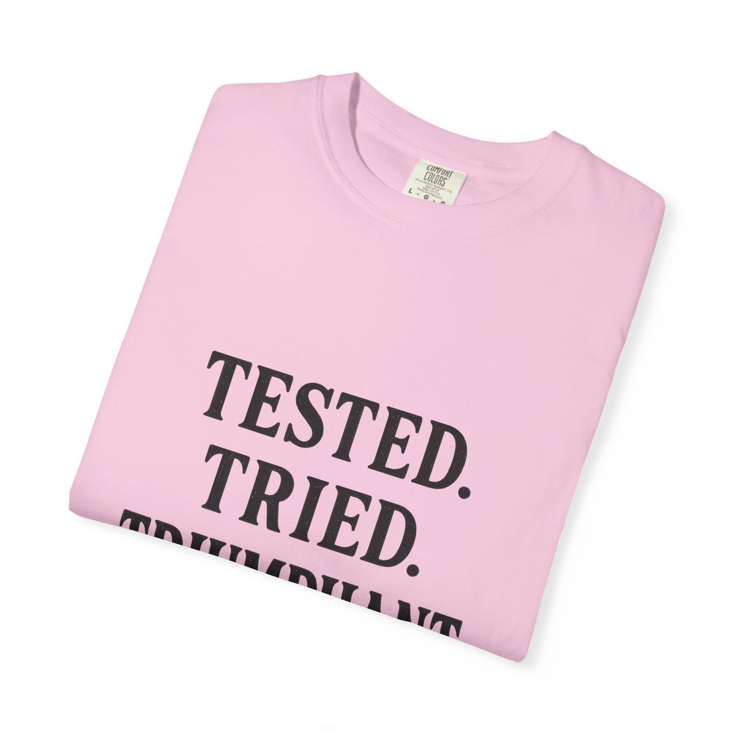 Tested. Tried. Triumphant.™ V-Neck T-Shirt – Sassy Christian Tee for Women Who Don’t Quit